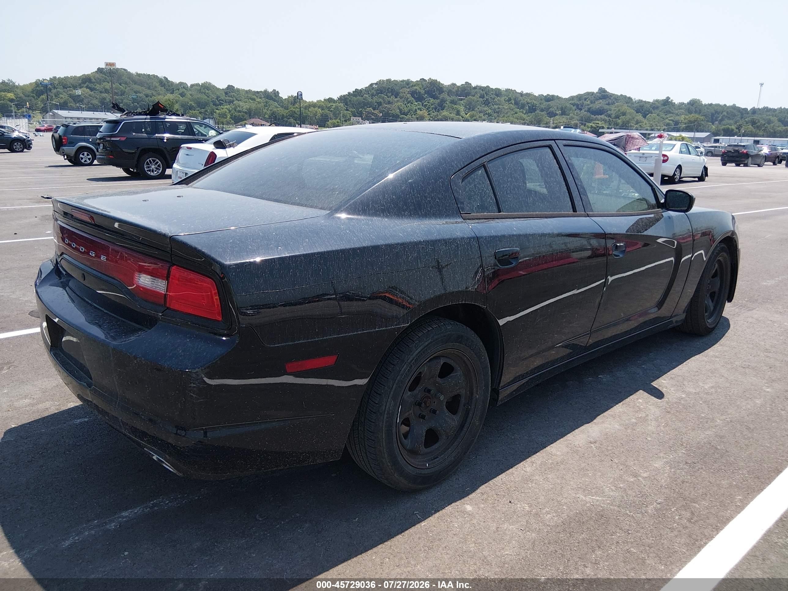 2013 Dodge Charger Police Black vin: 2C3CDXAT7DH643731