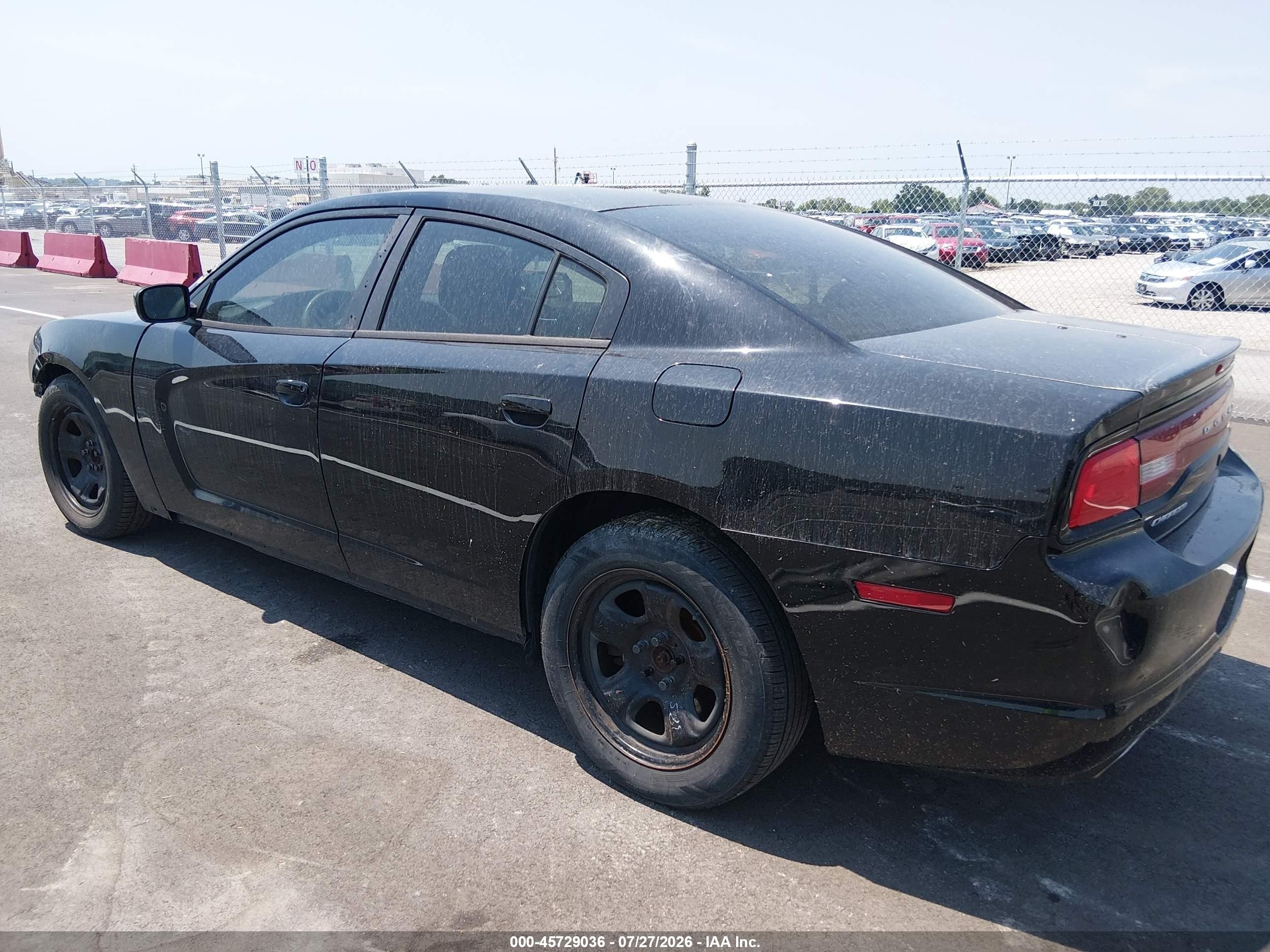 2013 Dodge Charger Police Black vin: 2C3CDXAT7DH643731