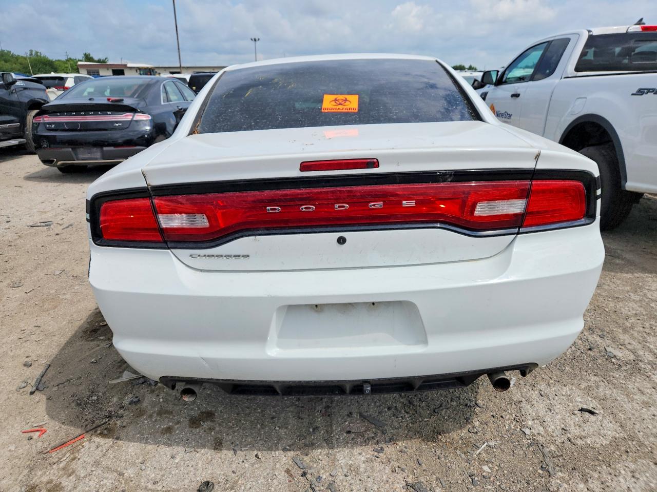 2014 Dodge Charger Police White vin: 2C3CDXAT7EH198909