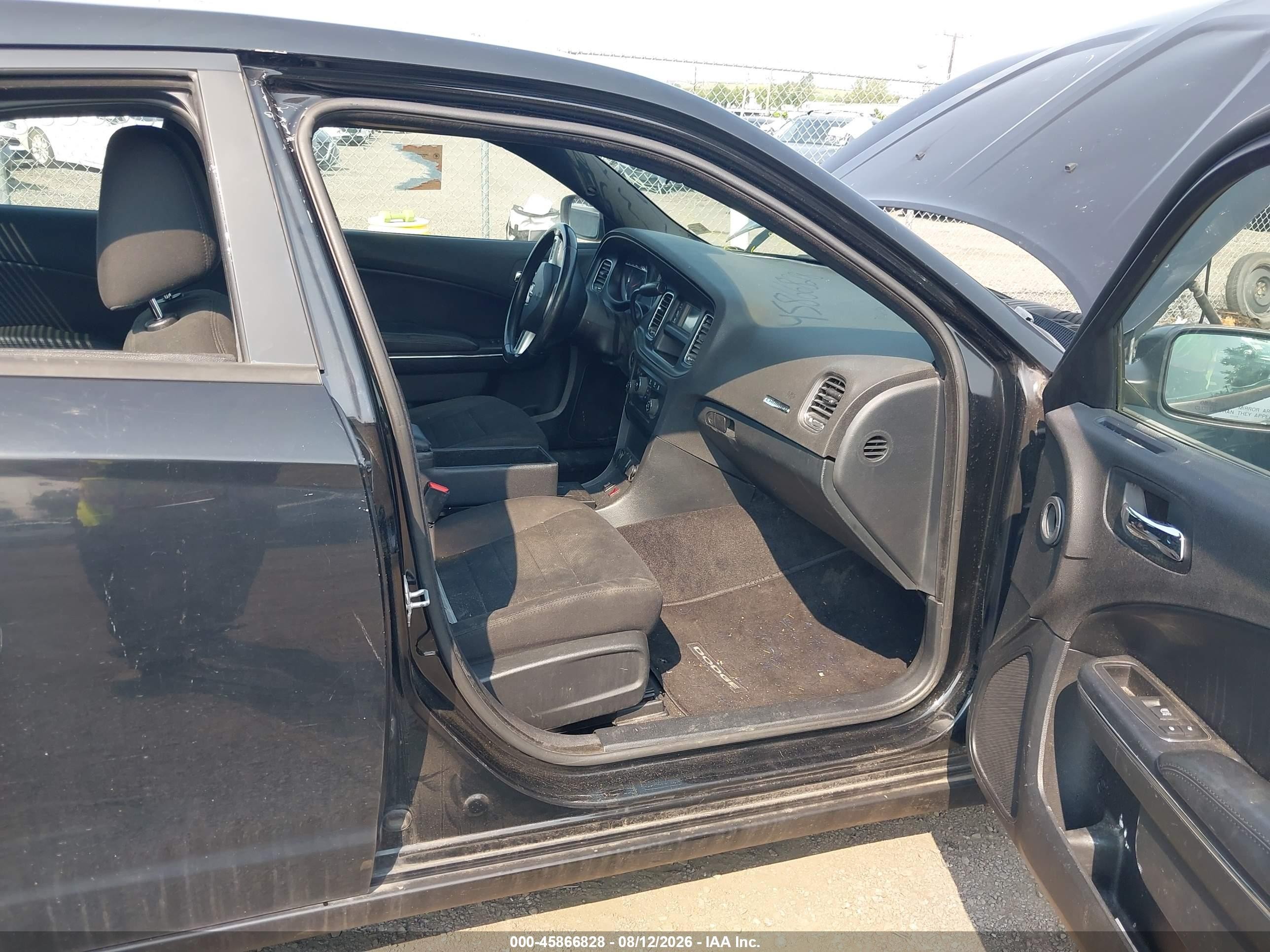 2014 Dodge Charger Police Black vin: 2C3CDXAT7EH279473