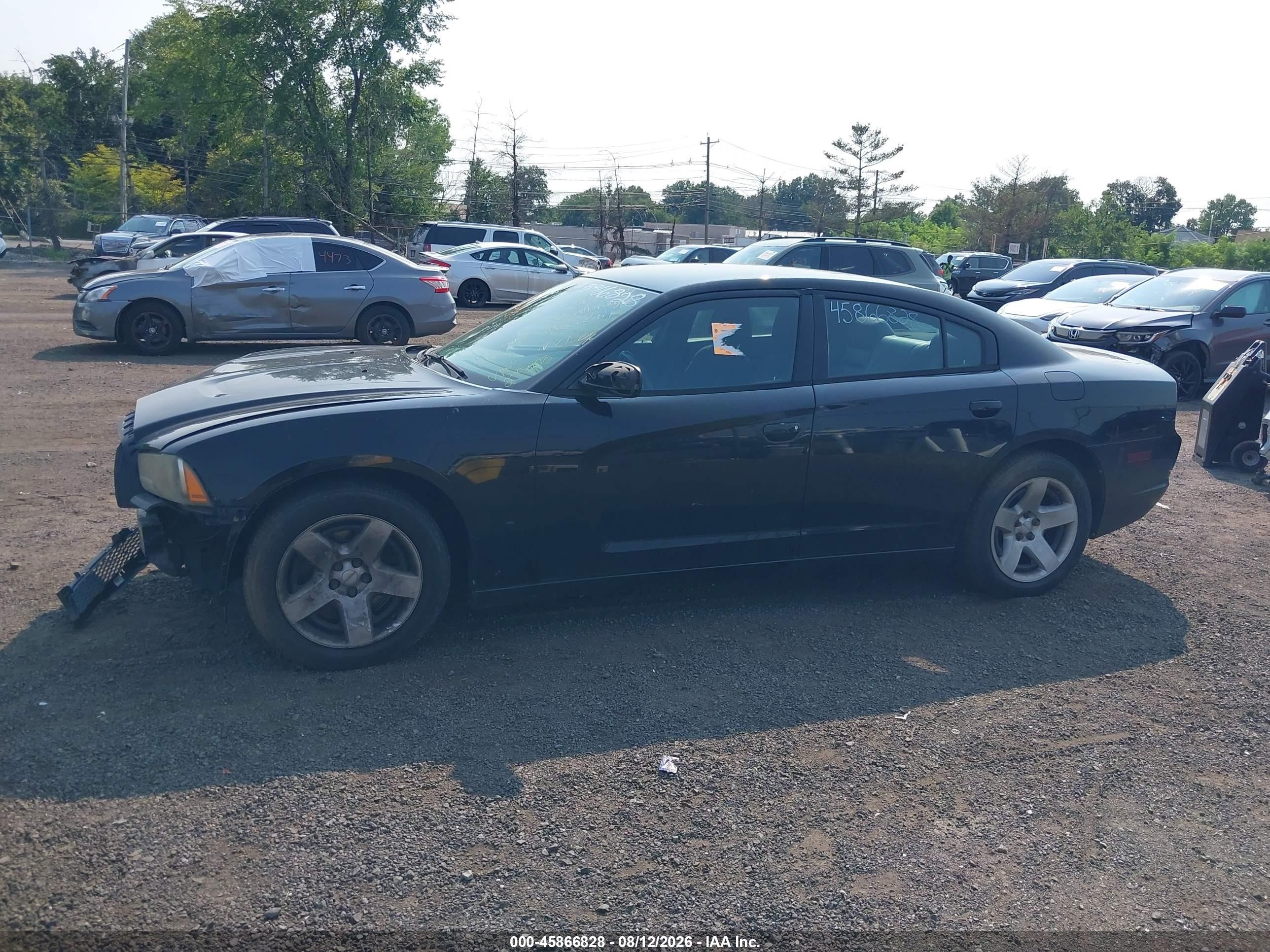 2014 Dodge Charger Police Black vin: 2C3CDXAT7EH279473