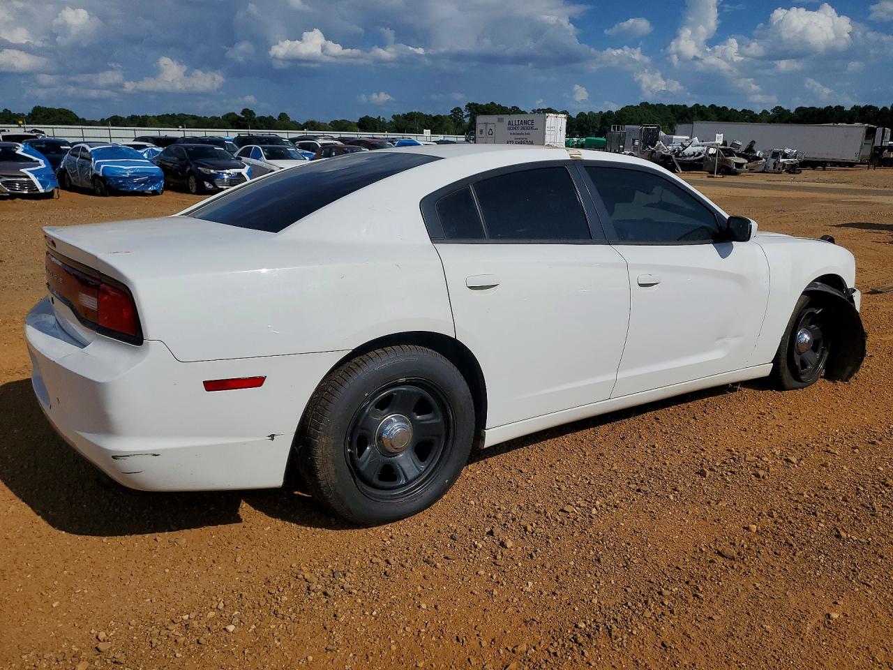 2014 Dodge Charger Police White vin: 2C3CDXAT7EH368119