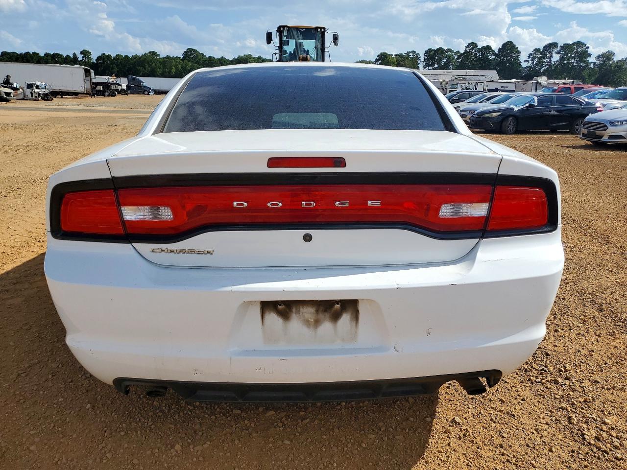 2014 Dodge Charger Police White vin: 2C3CDXAT7EH368119