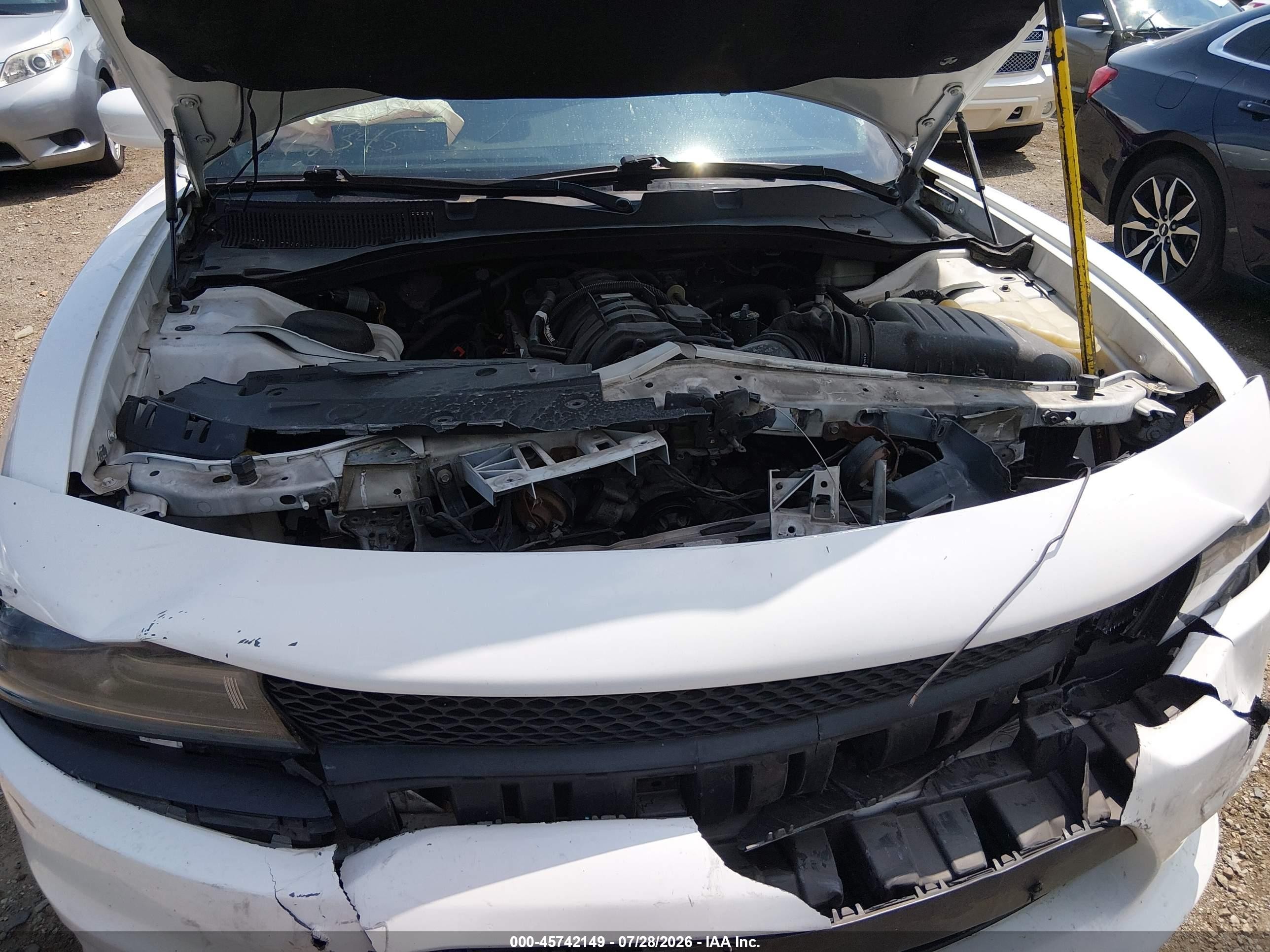 2015 Dodge Charger Police White vin: 2C3CDXAT7FH772345