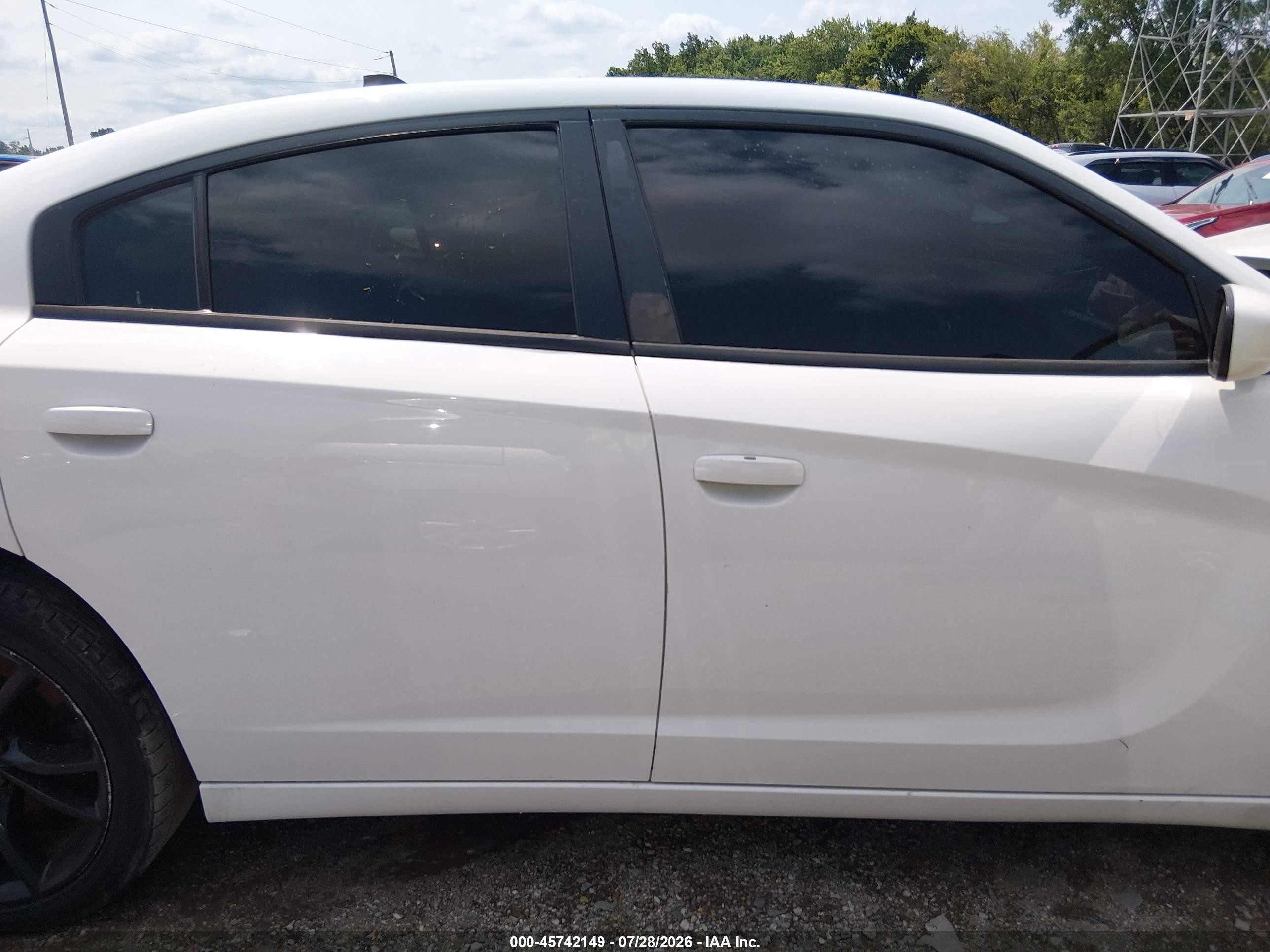 2015 Dodge Charger Police White vin: 2C3CDXAT7FH772345