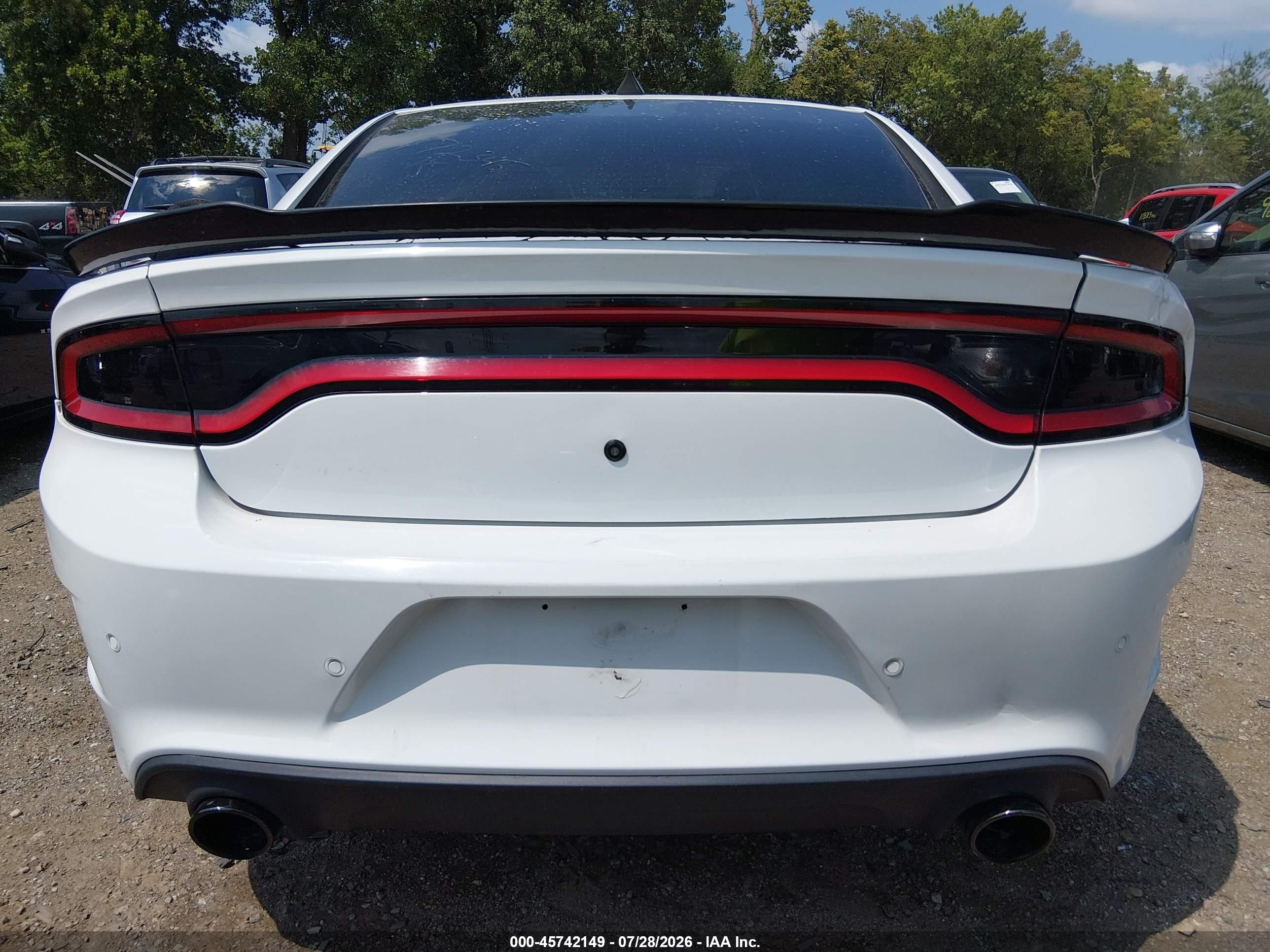 2015 Dodge Charger Police White vin: 2C3CDXAT7FH772345