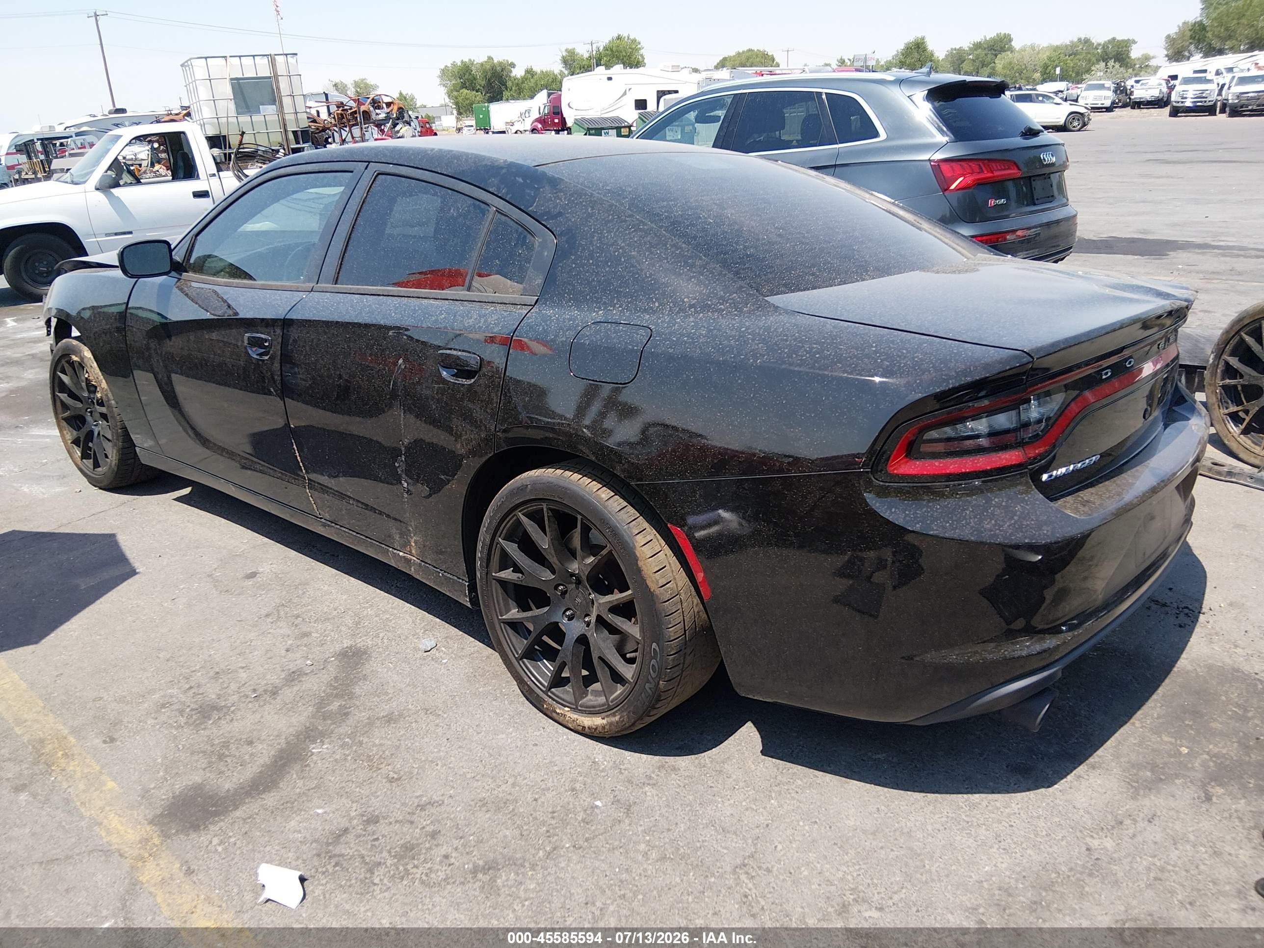 2015 Dodge Charger Police Black vin: 2C3CDXAT7FH927539