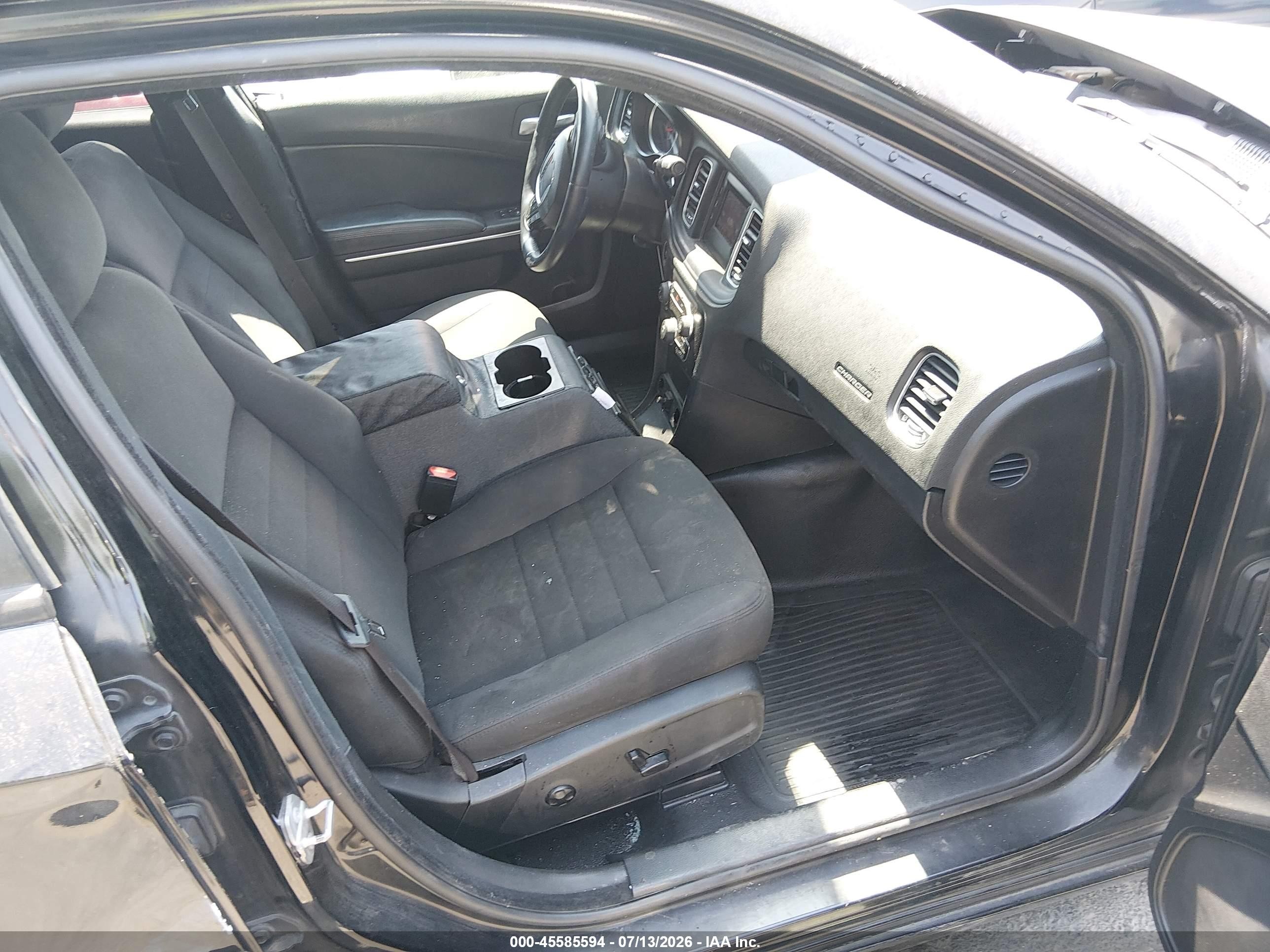 2015 Dodge Charger Police Black vin: 2C3CDXAT7FH927539