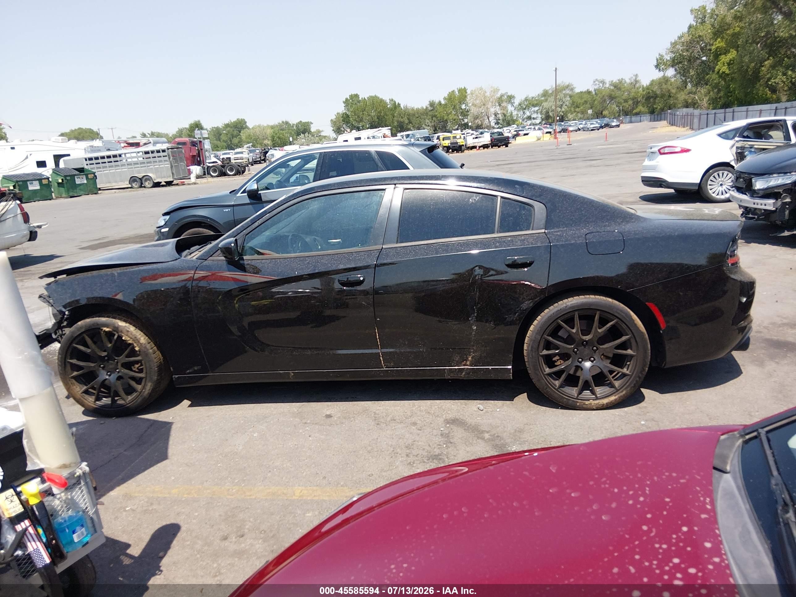 2015 Dodge Charger Police Black vin: 2C3CDXAT7FH927539