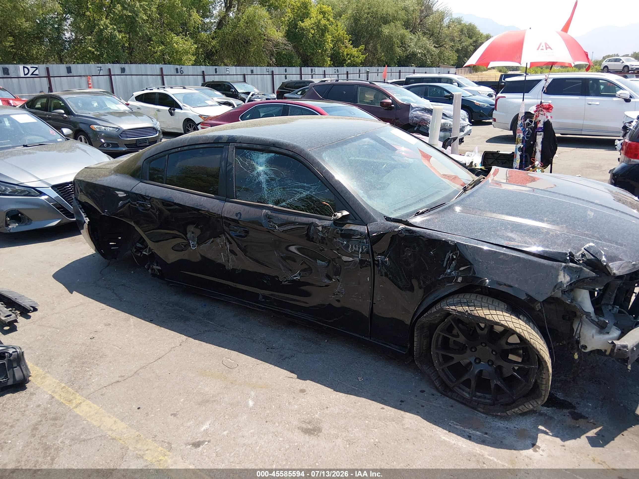 2015 Dodge Charger Police Black vin: 2C3CDXAT7FH927539