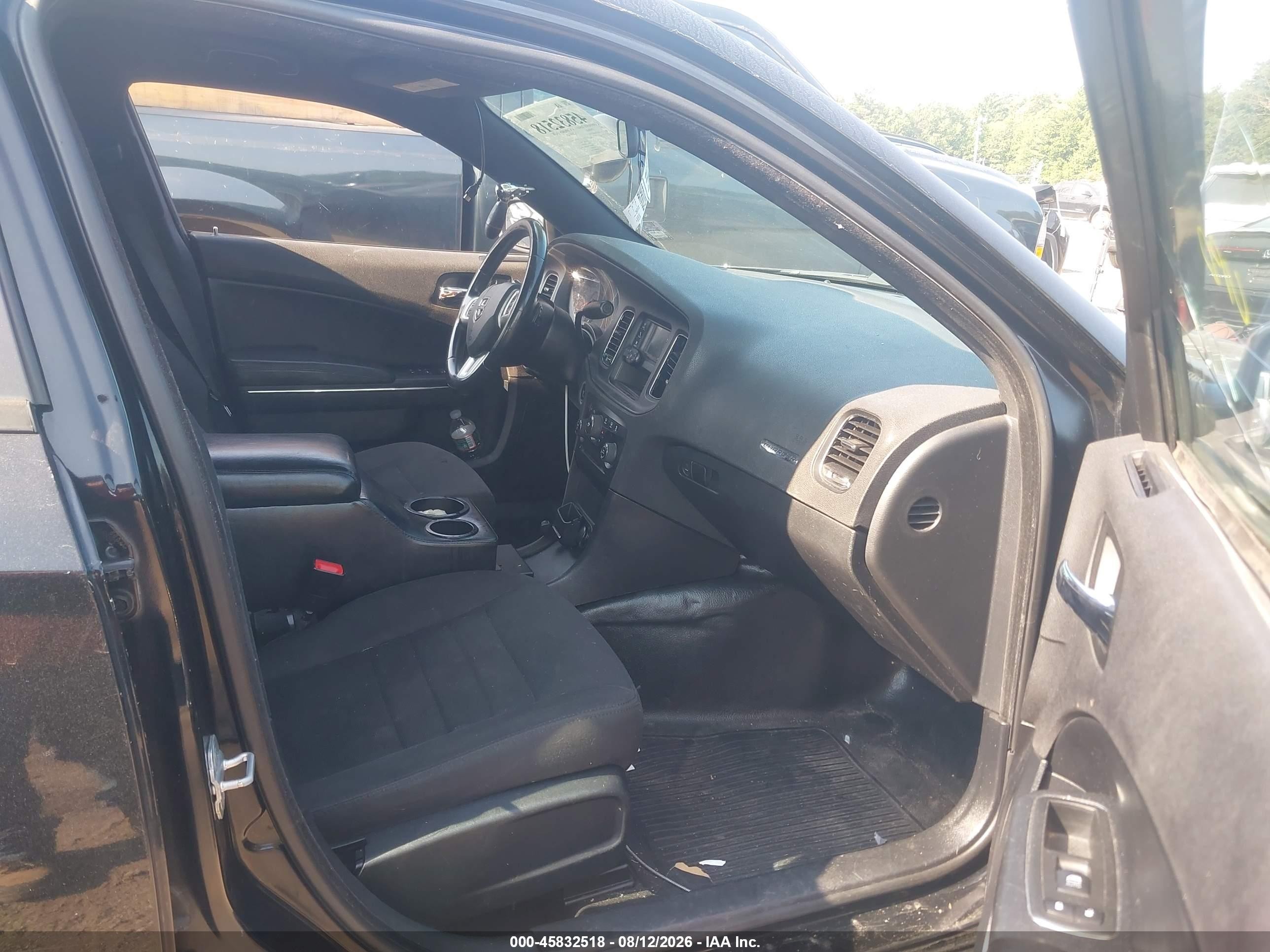 2013 Dodge Charger Police Black vin: 2C3CDXAT9DH722401