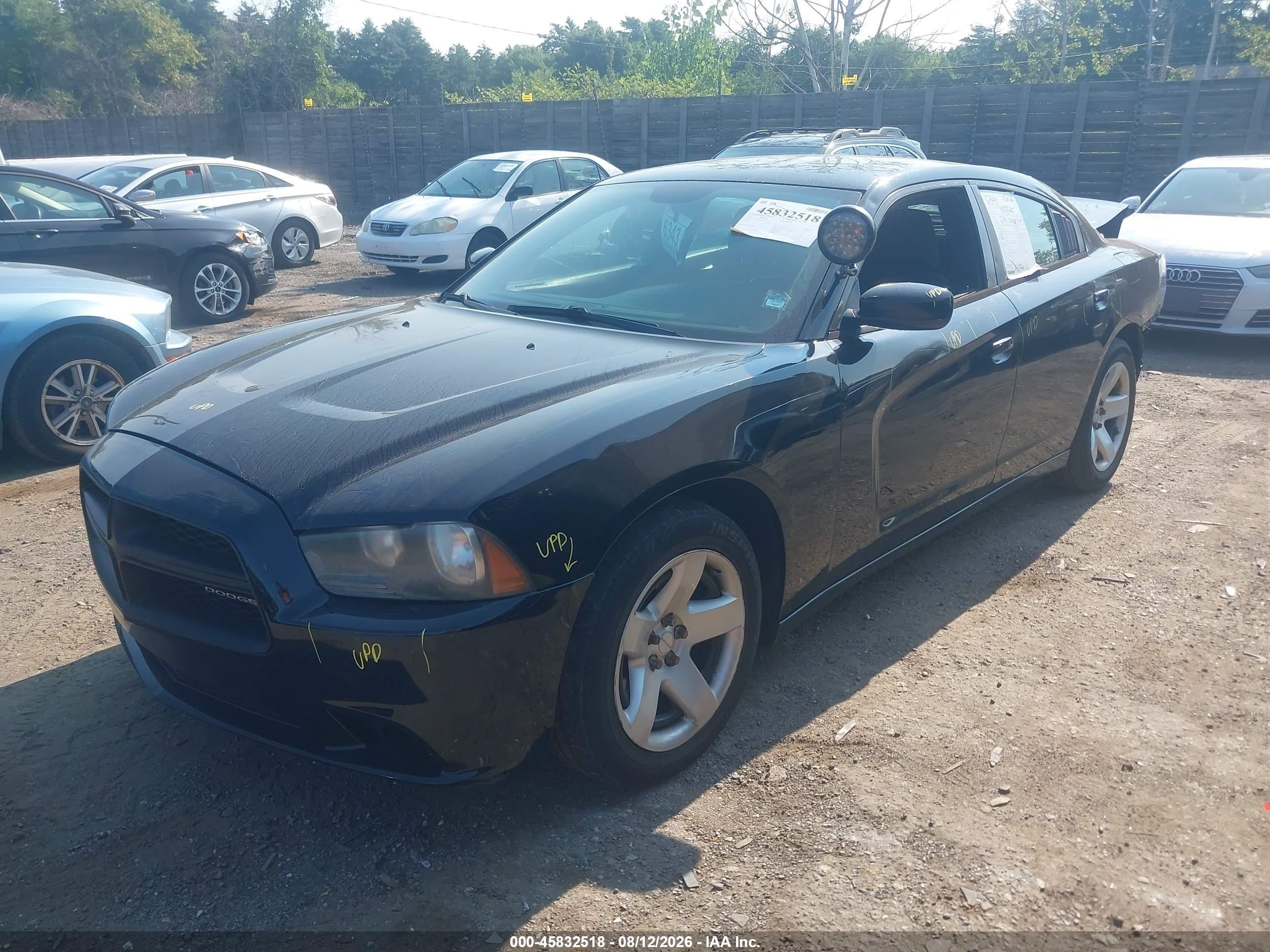 2013 Dodge Charger Police Black vin: 2C3CDXAT9DH722401