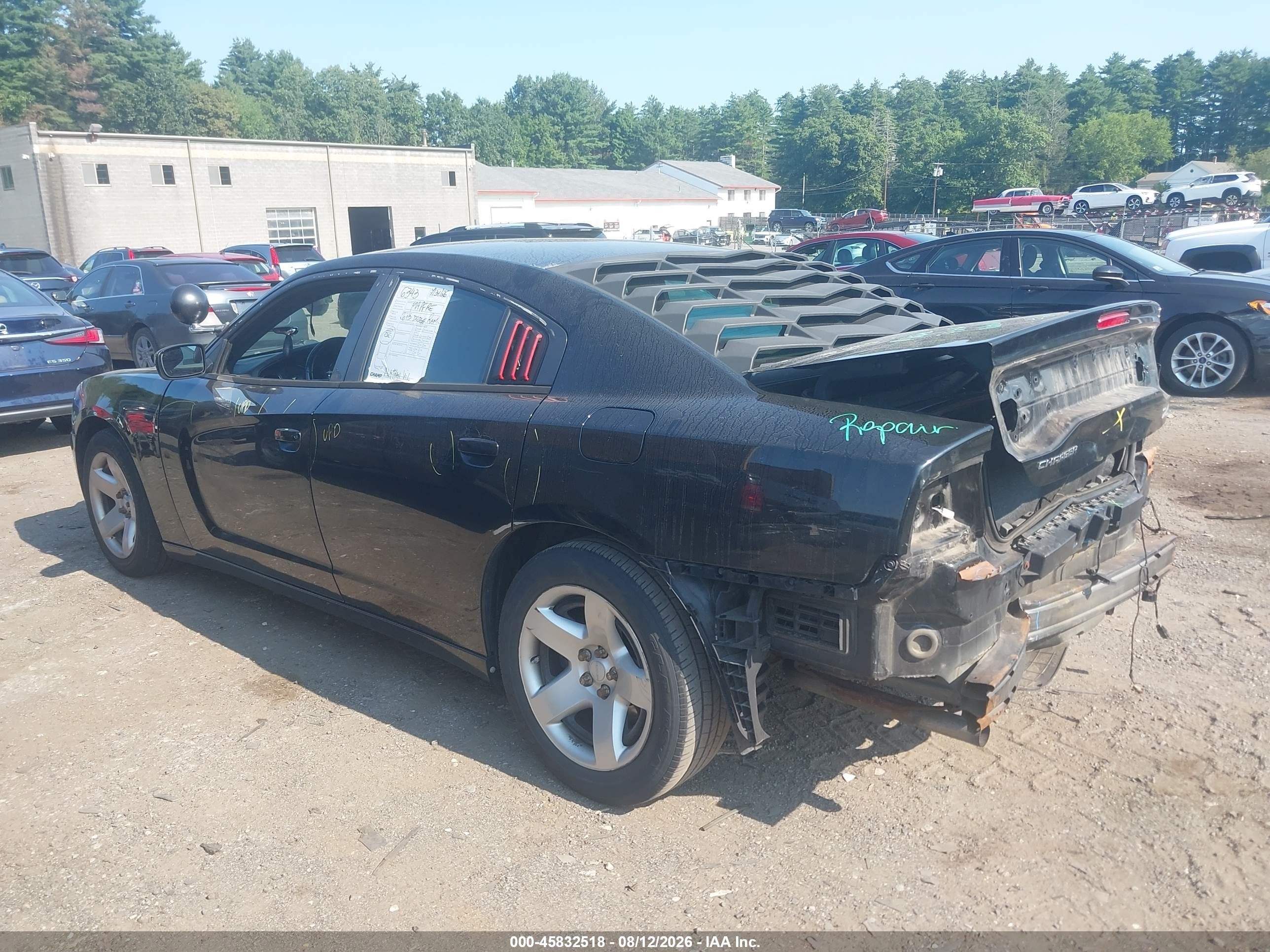 2013 Dodge Charger Police Black vin: 2C3CDXAT9DH722401