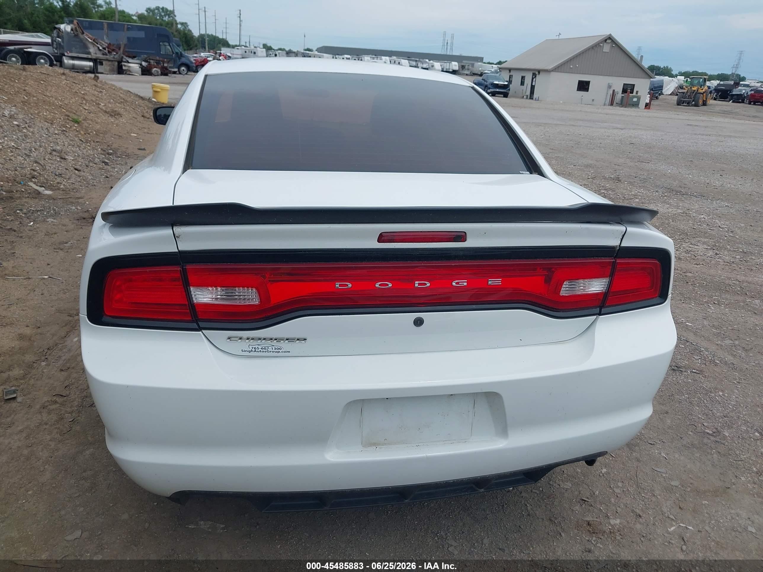 2014 Dodge Charger Police White vin: 2C3CDXAT9EH348471