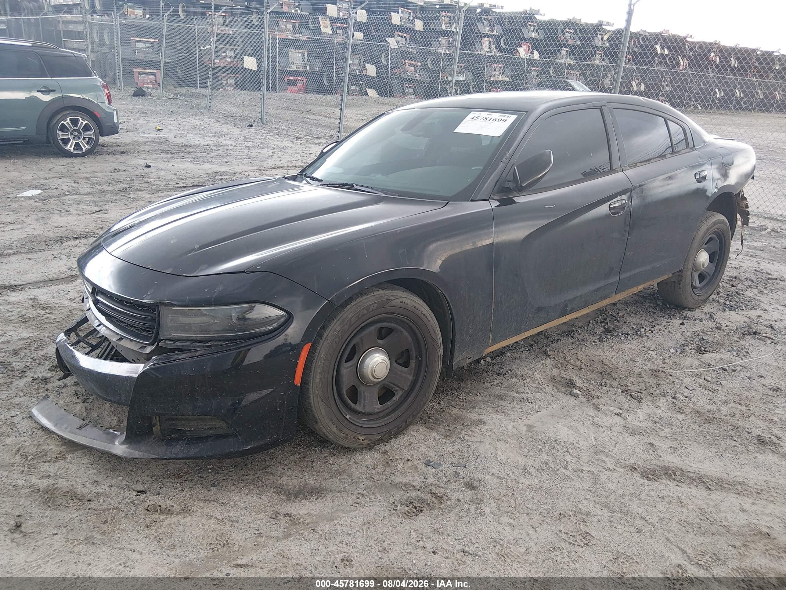 2015 Dodge Charger Police Black vin: 2C3CDXAT9FH871331