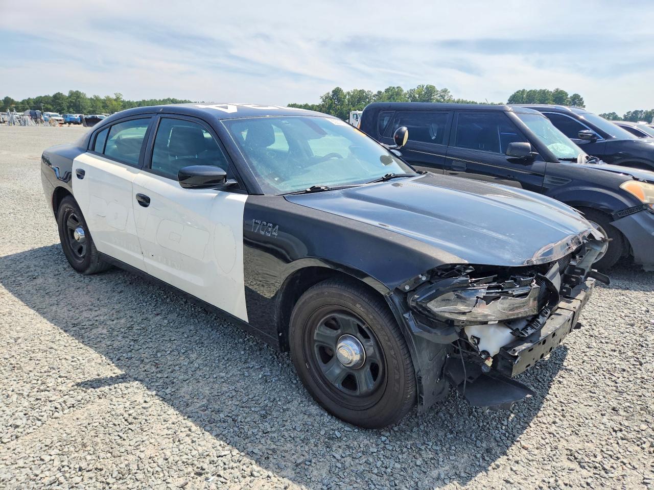 2017 Dodge Charger Police Black vin: 2C3CDXAT9HH630498
