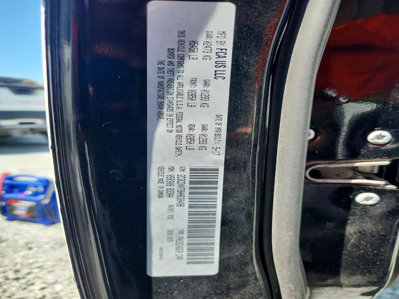 2017 Dodge Charger Police Black vin: 2C3CDXAT9HH630498