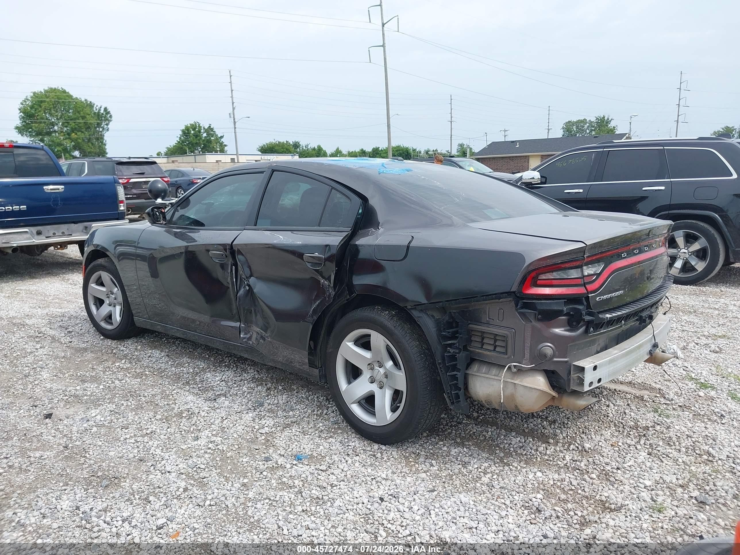 2021 Dodge Charger Police Rwd Черный vin: 2C3CDXATXMH625157