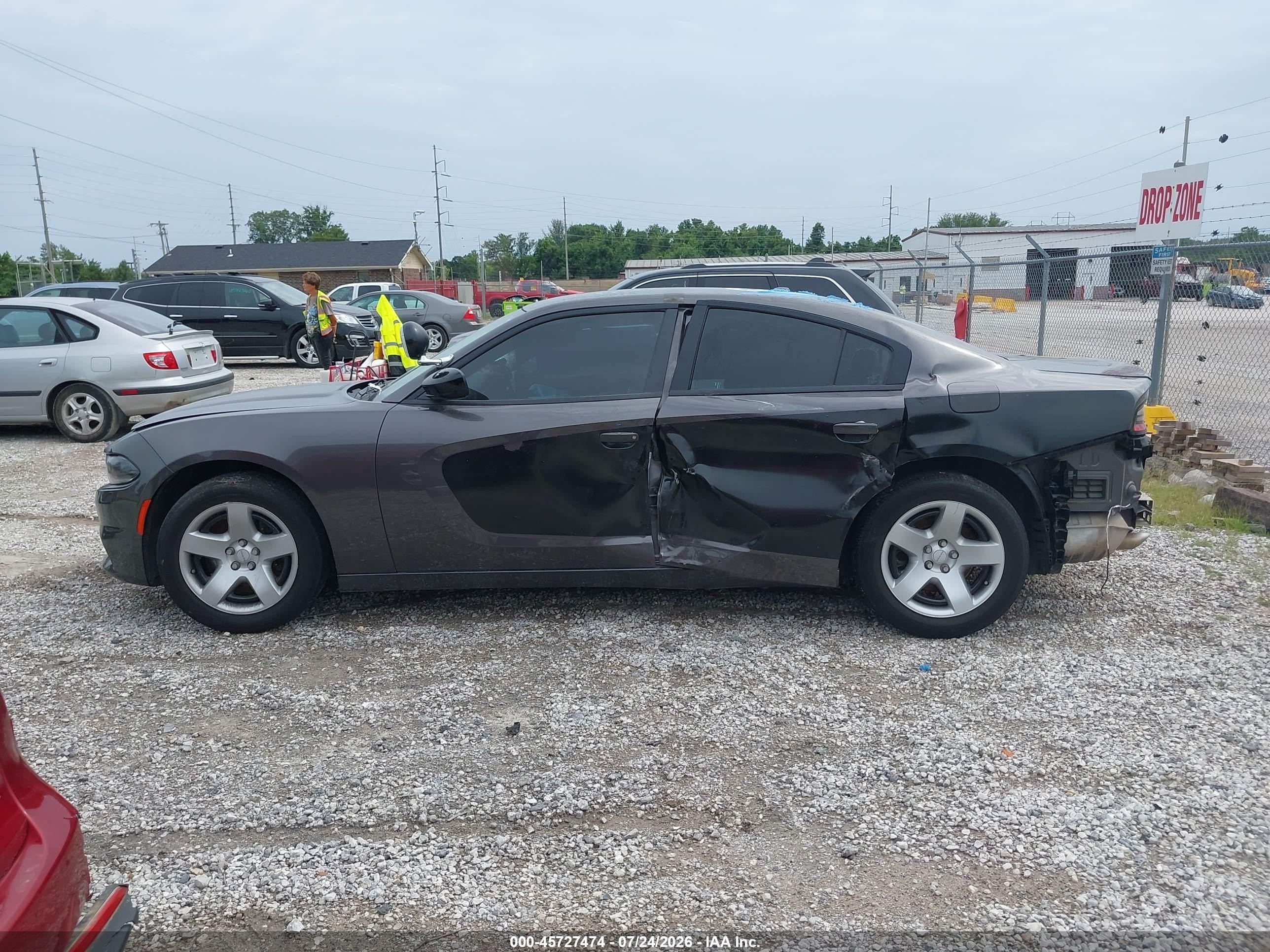 2021 Dodge Charger Police Rwd Черный vin: 2C3CDXATXMH625157