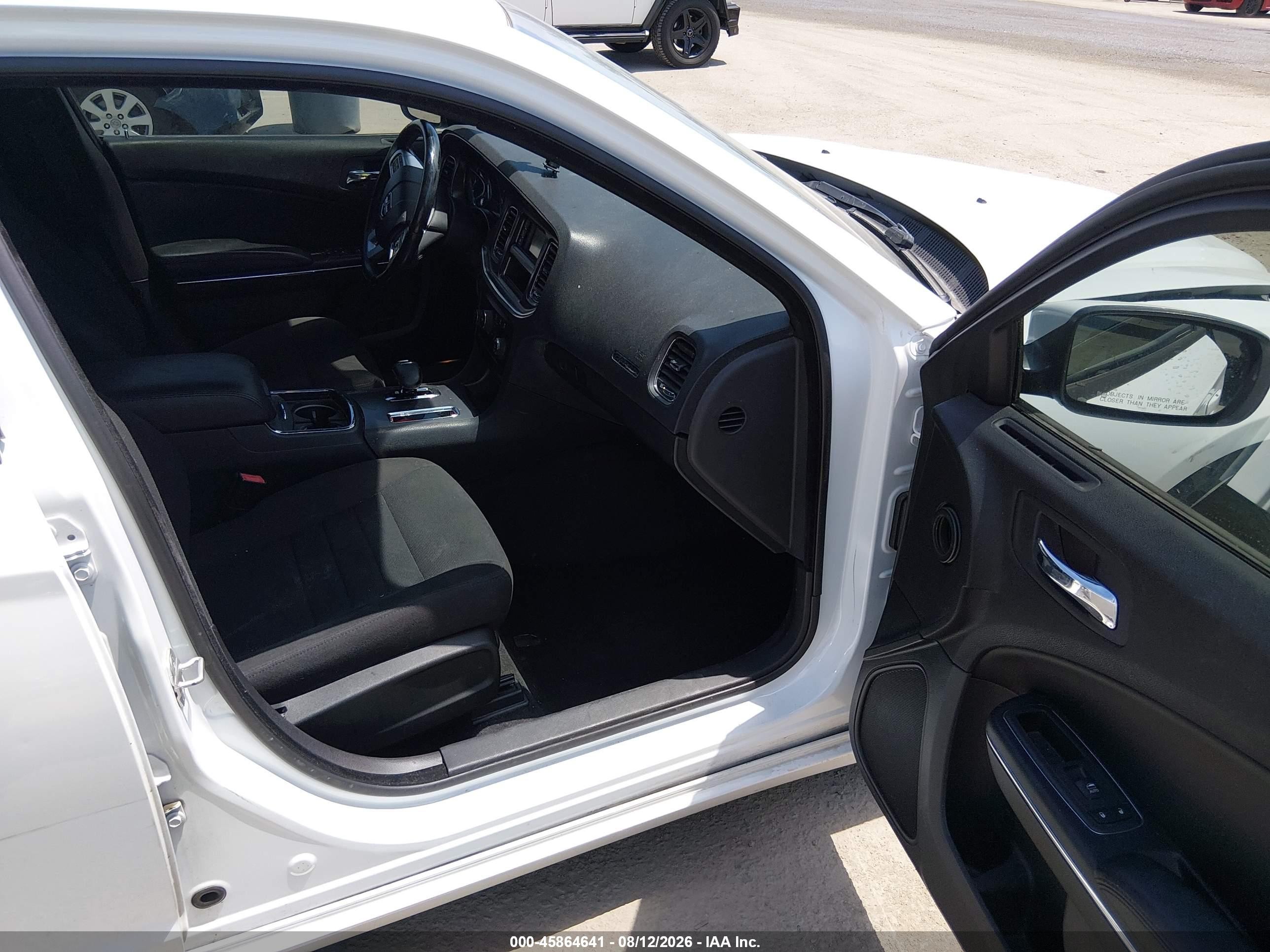 2012 Dodge Charger Se White vin: 2C3CDXBG0CH270645