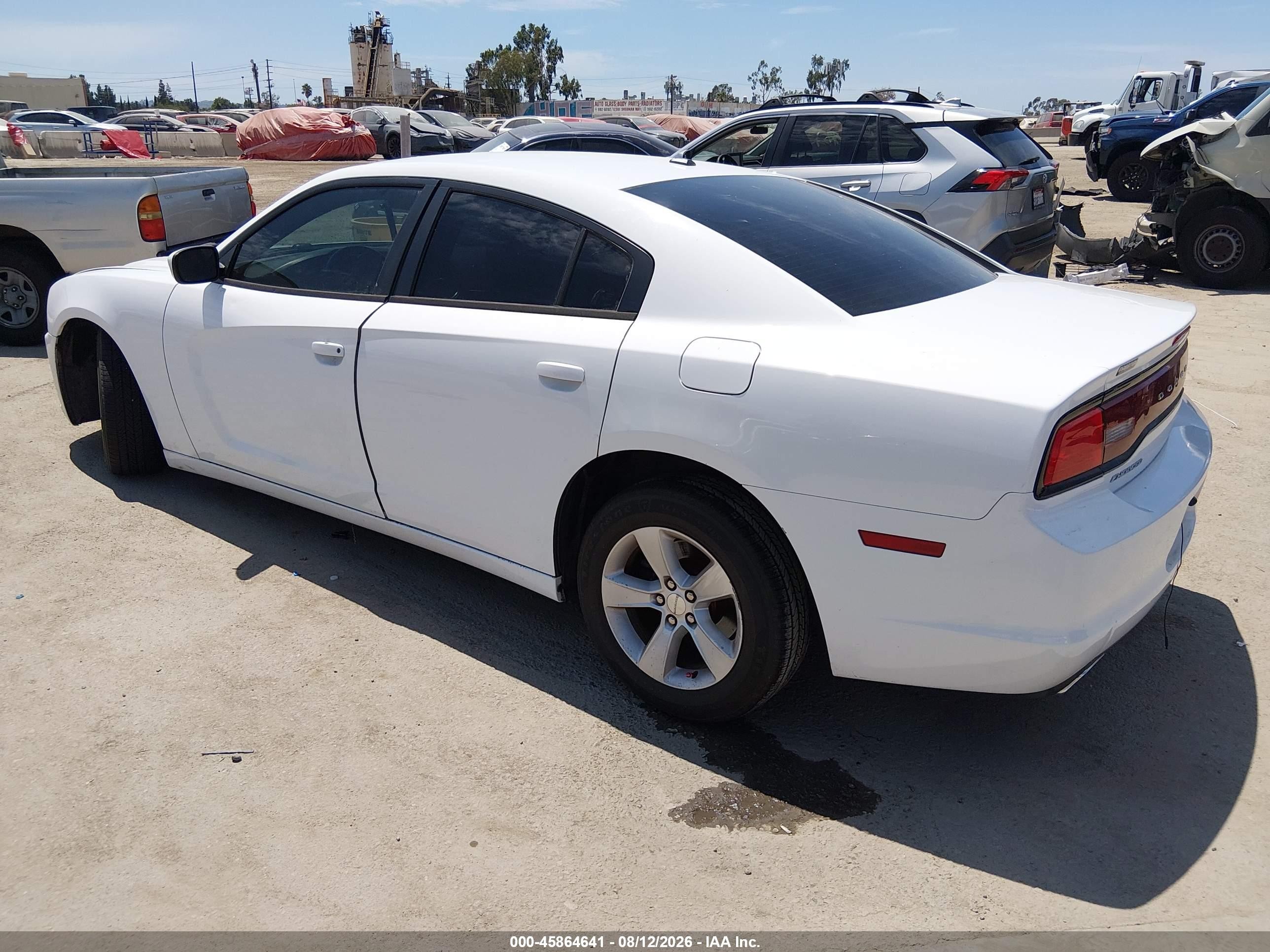 2012 Dodge Charger Se White vin: 2C3CDXBG0CH270645