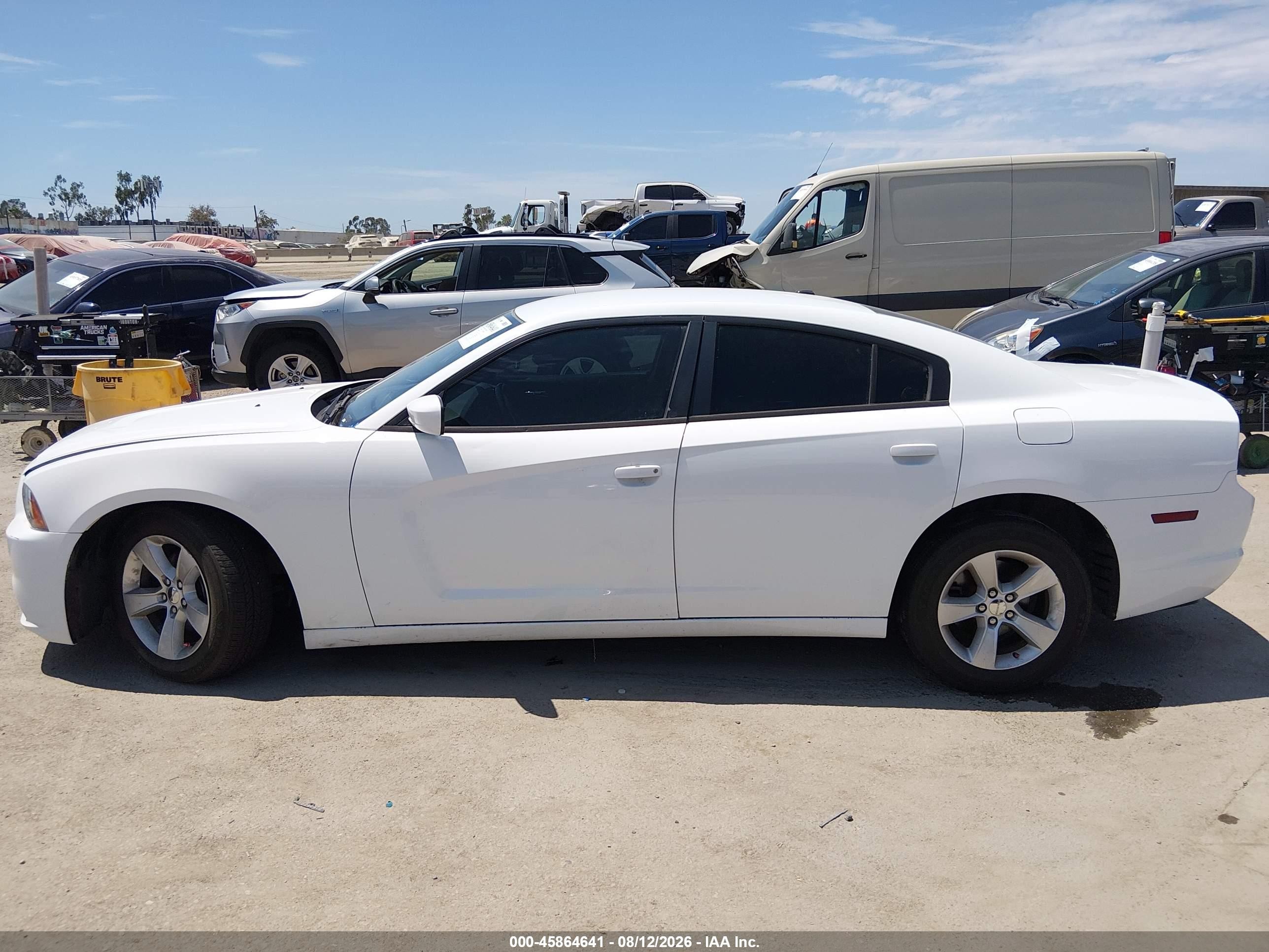 2012 Dodge Charger Se White vin: 2C3CDXBG0CH270645
