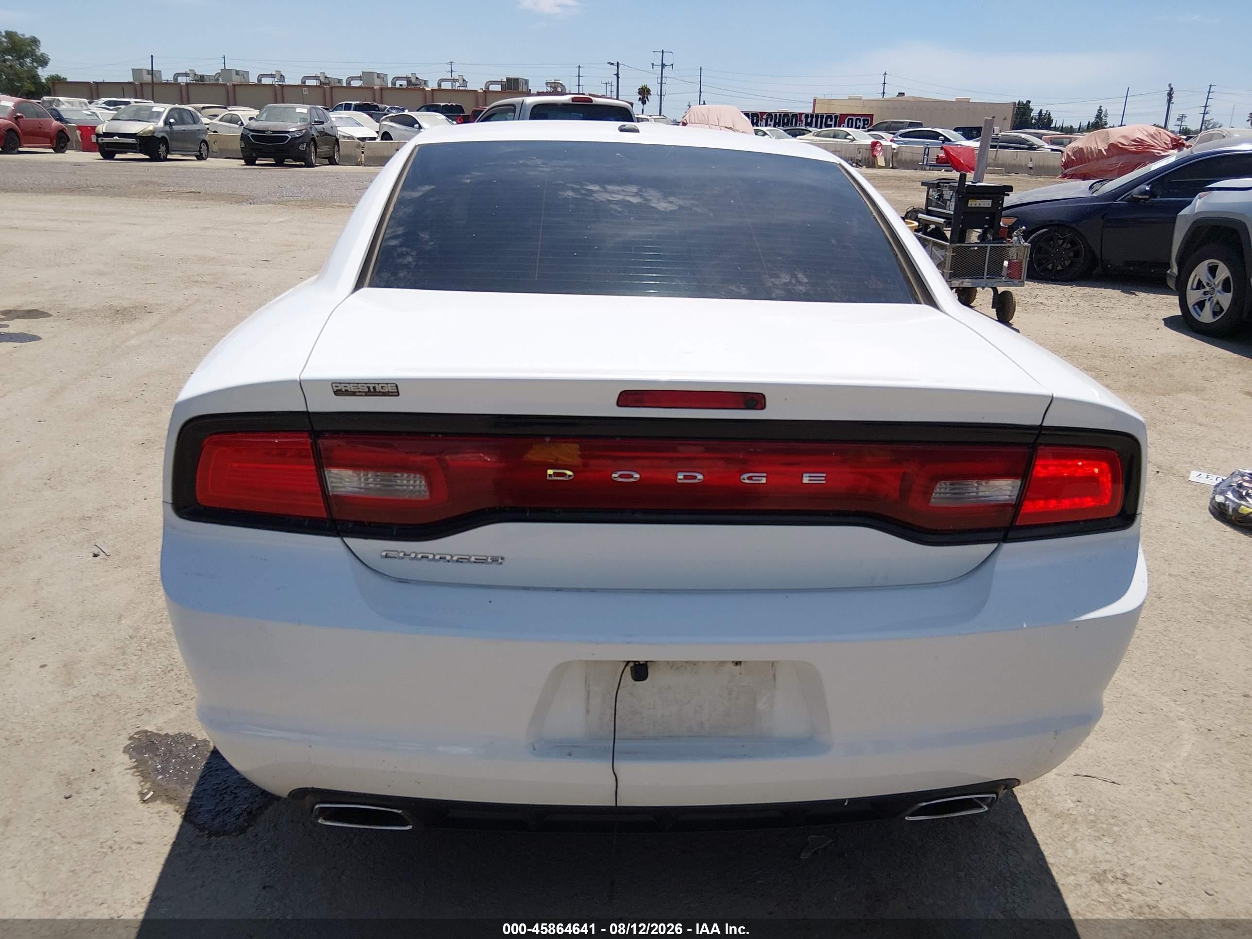2012 Dodge Charger Se White vin: 2C3CDXBG0CH270645