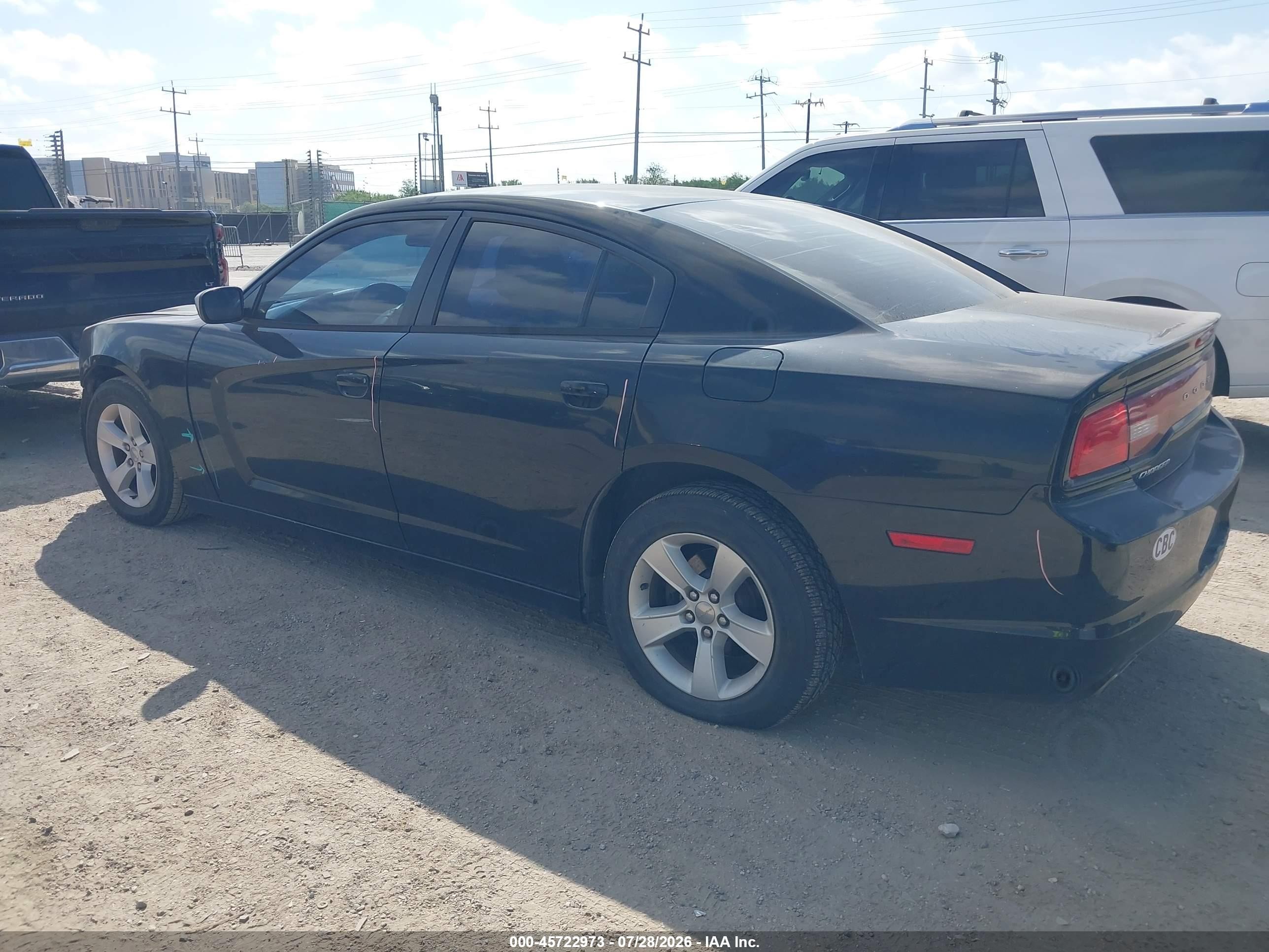 2013 Dodge Charger Se Black vin: 2C3CDXBG0DH622138