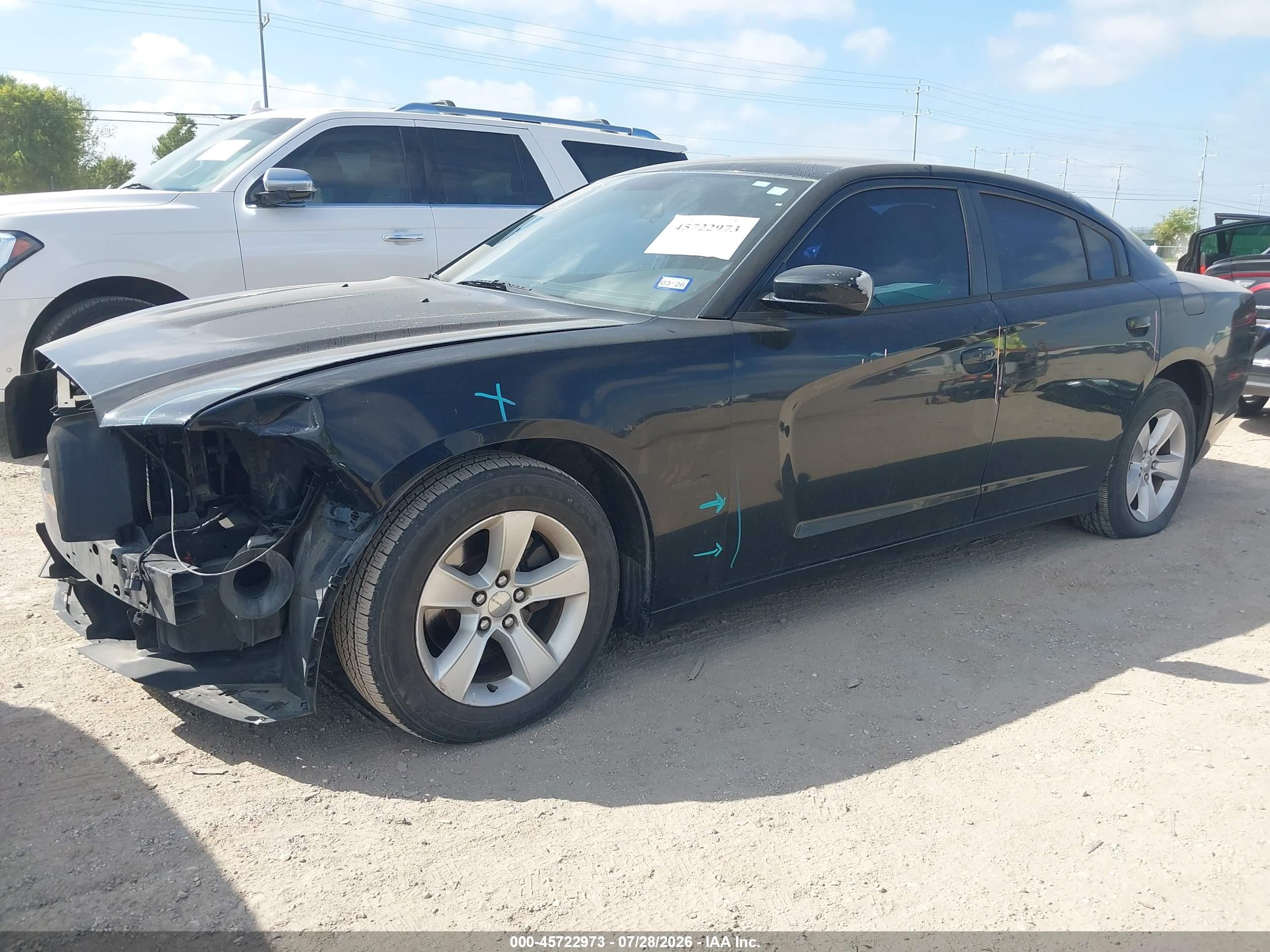 2013 Dodge Charger Se Black vin: 2C3CDXBG0DH622138