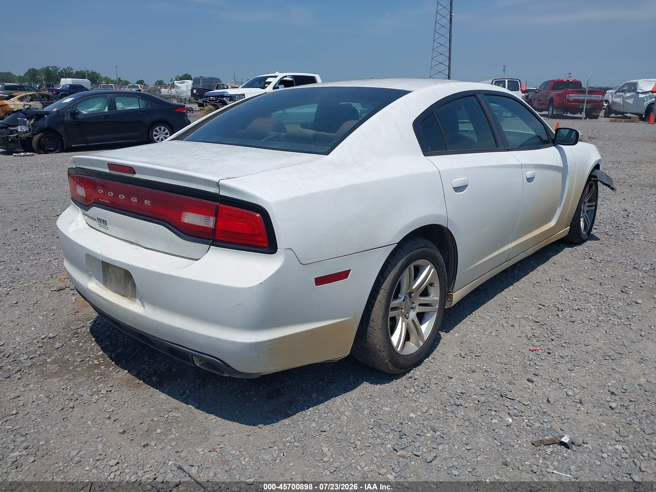 2013 Dodge Charger Se White vin: 2C3CDXBG0DH638243