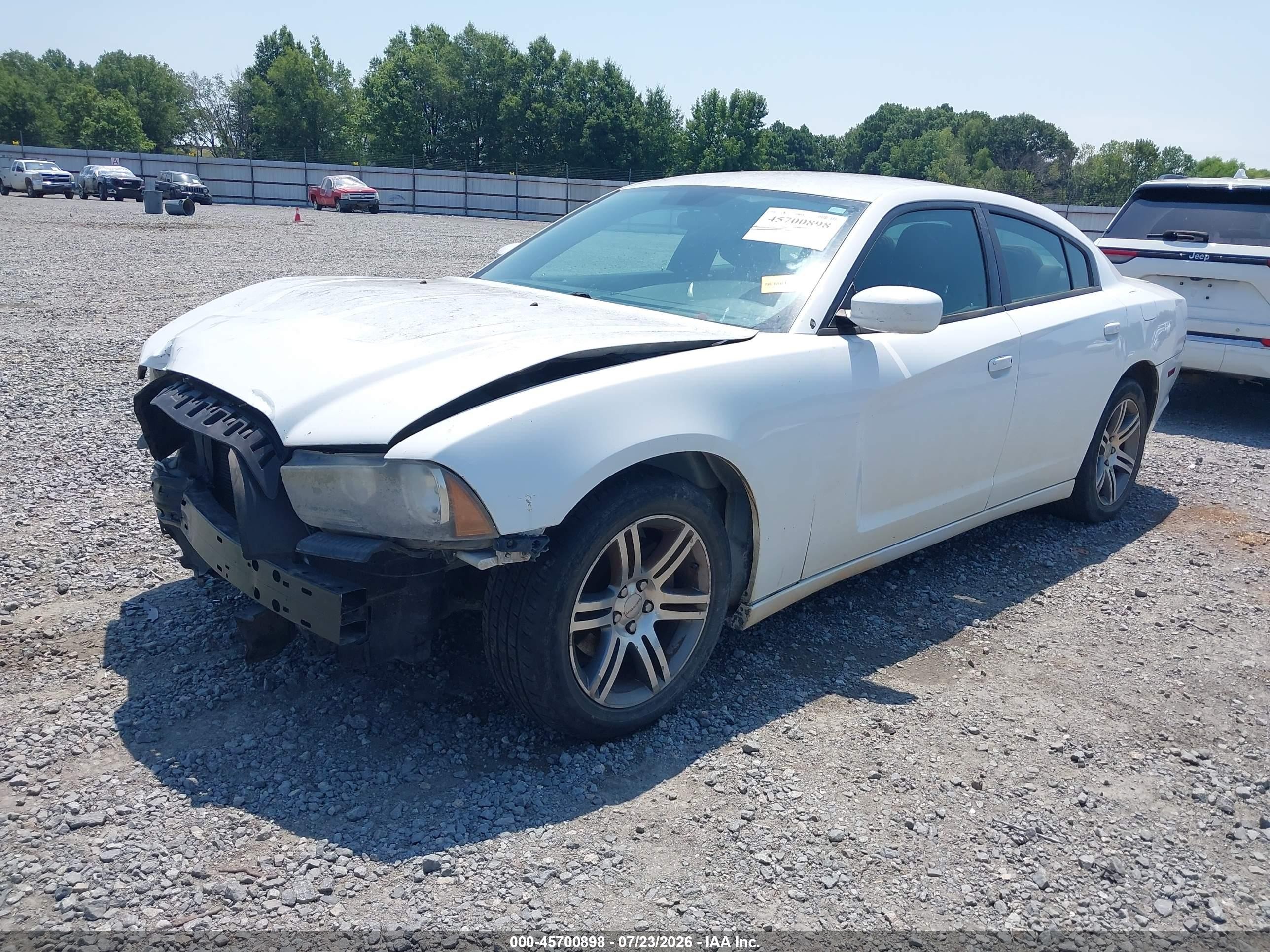 2013 Dodge Charger Se White vin: 2C3CDXBG0DH638243