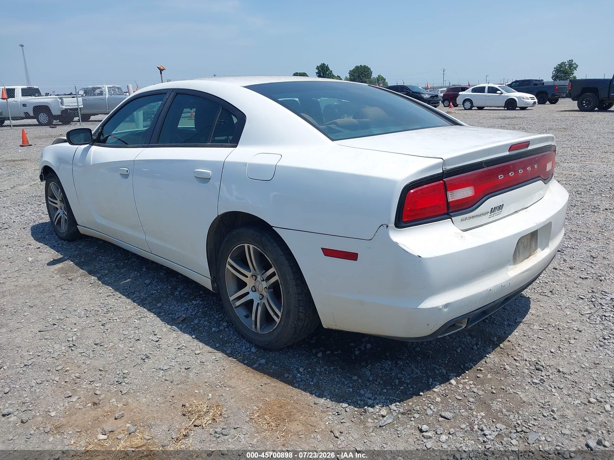 2013 Dodge Charger Se White vin: 2C3CDXBG0DH638243