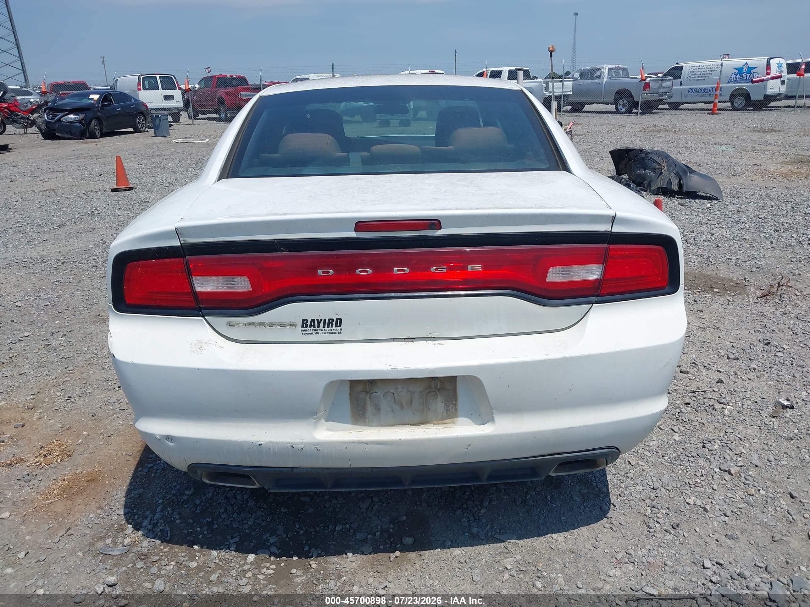 2013 Dodge Charger Se White vin: 2C3CDXBG0DH638243