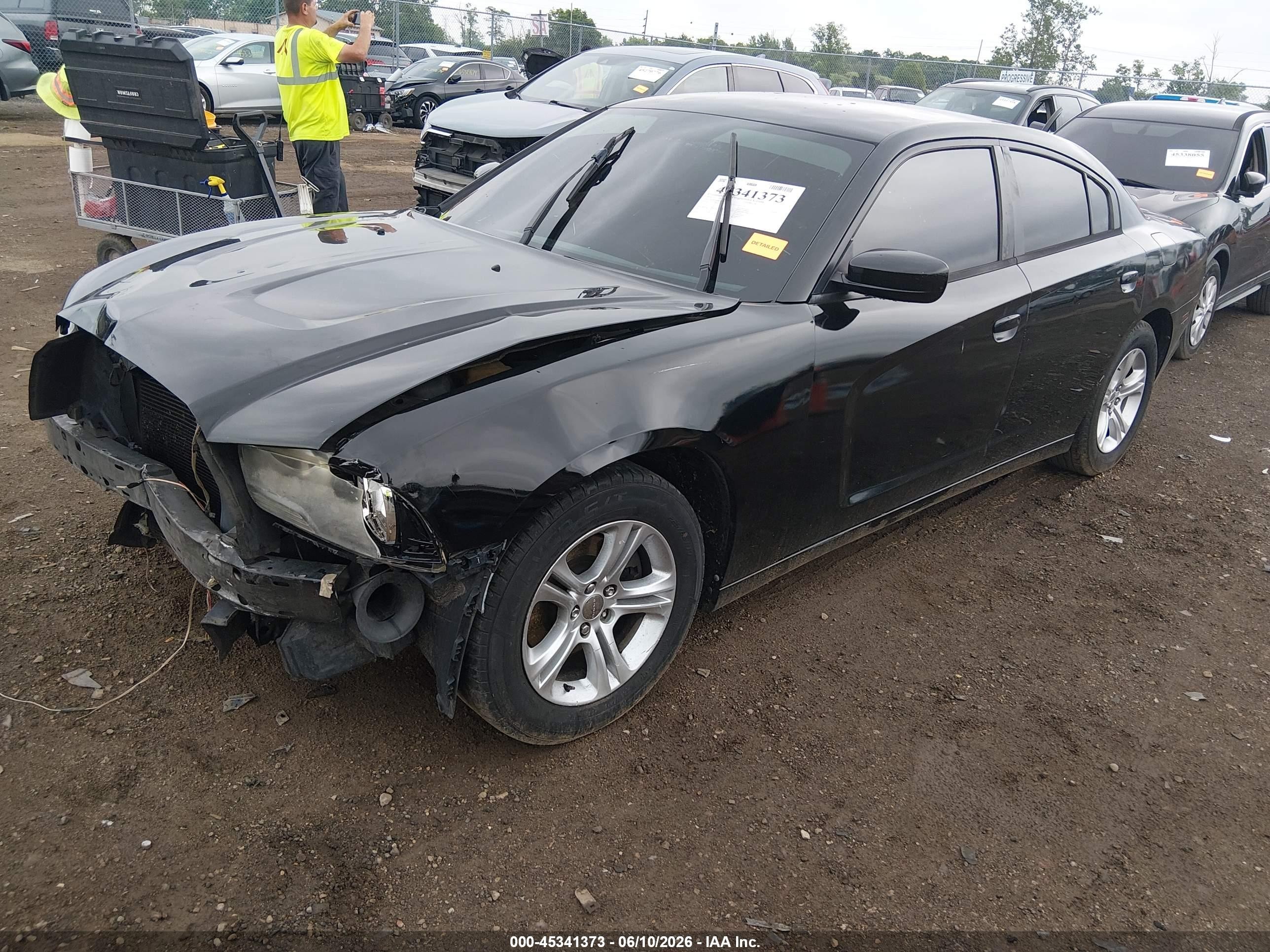 2014 Dodge Charger Se Black vin: 2C3CDXBG0EH130744