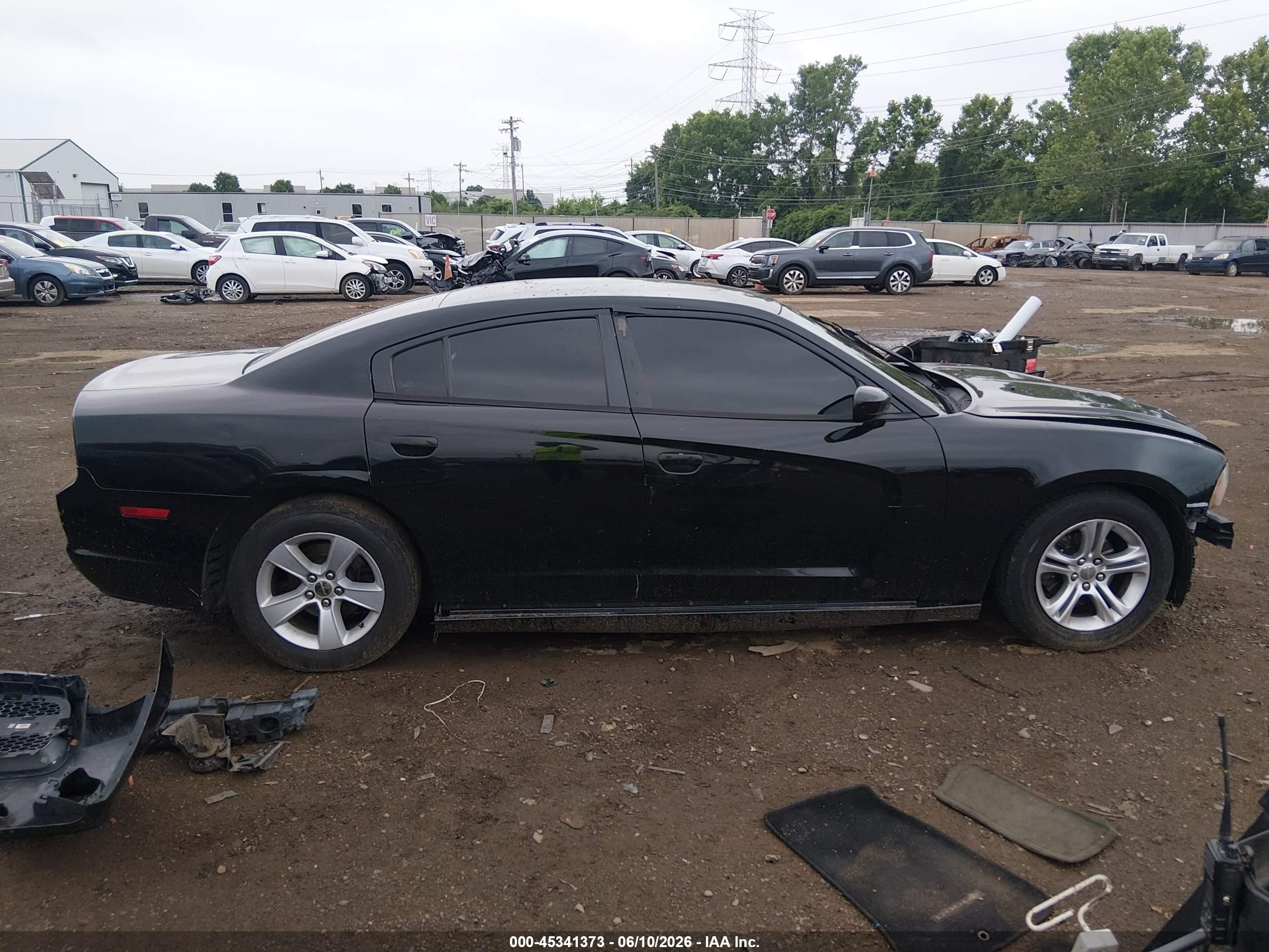 2014 Dodge Charger Se Black vin: 2C3CDXBG0EH130744