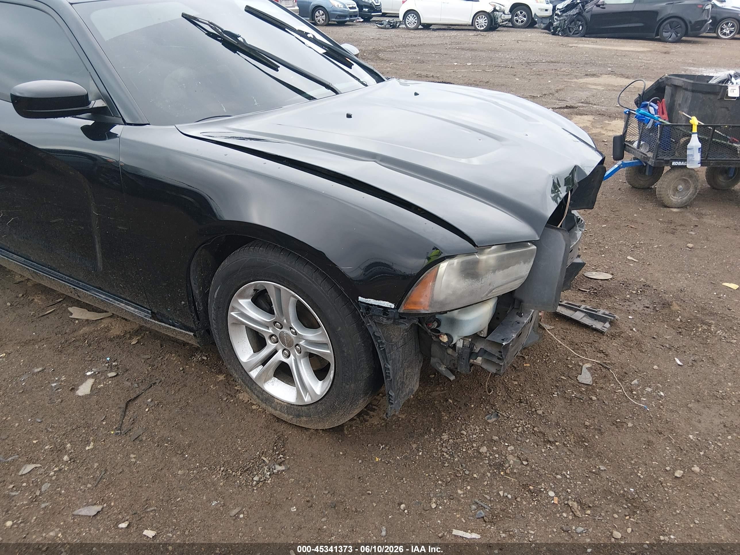 2014 Dodge Charger Se Black vin: 2C3CDXBG0EH130744