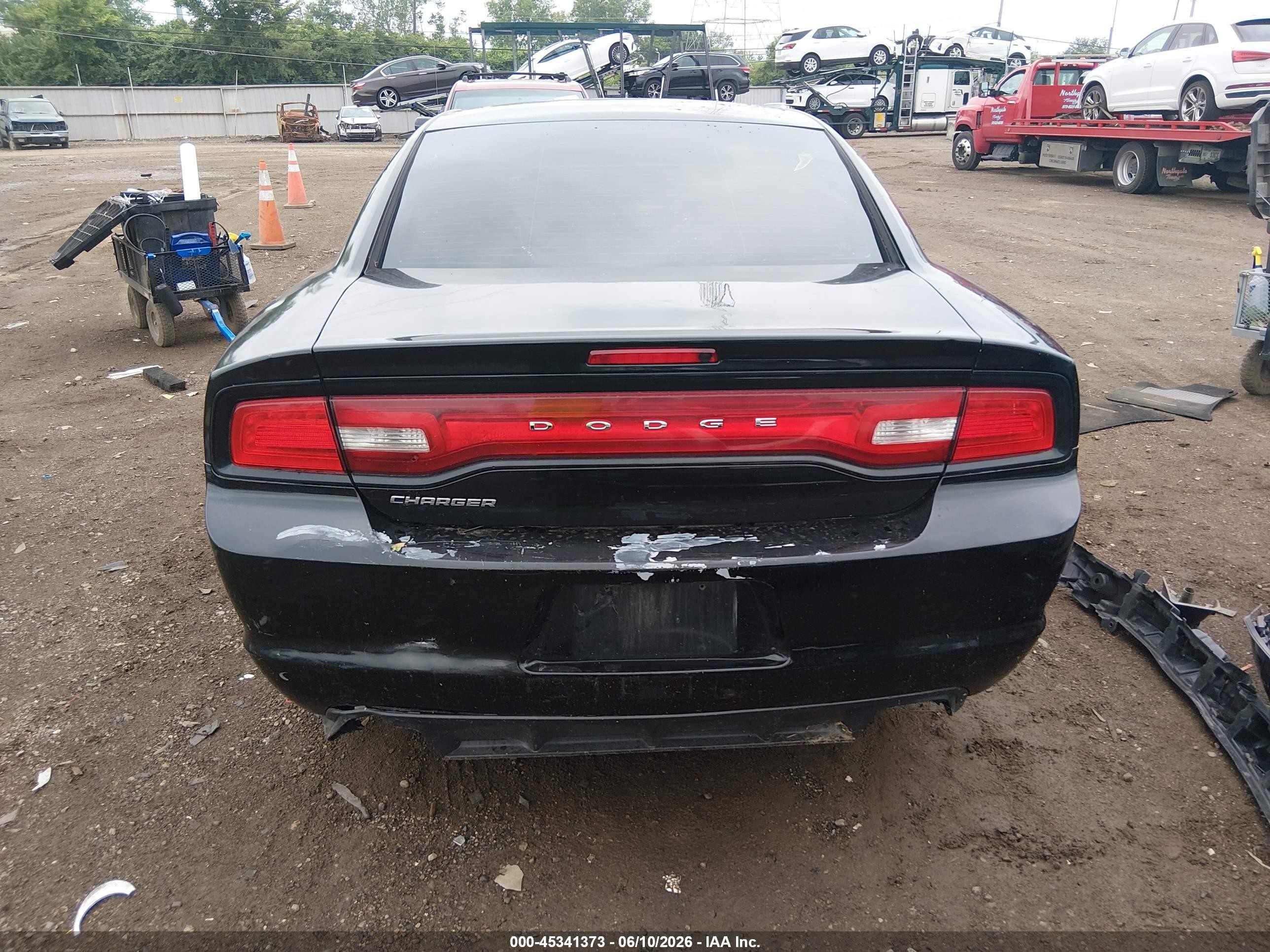 2014 Dodge Charger Se Black vin: 2C3CDXBG0EH130744