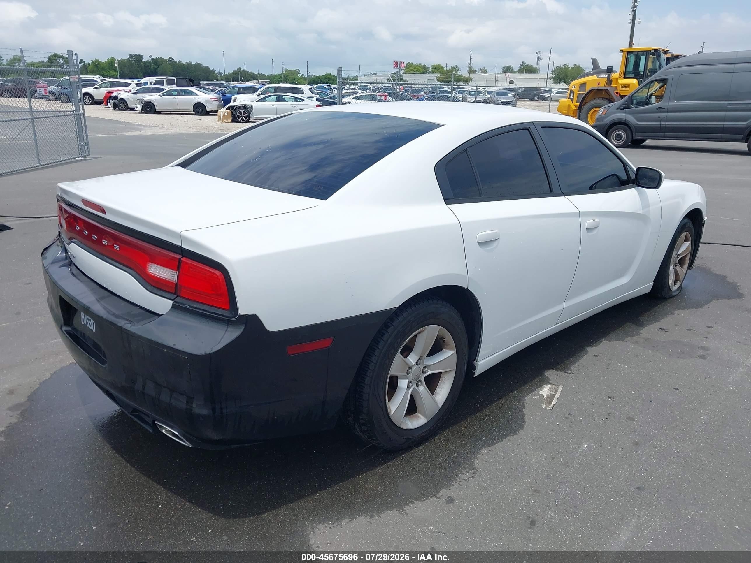 2014 Dodge Charger Se White vin: 2C3CDXBG0EH154719