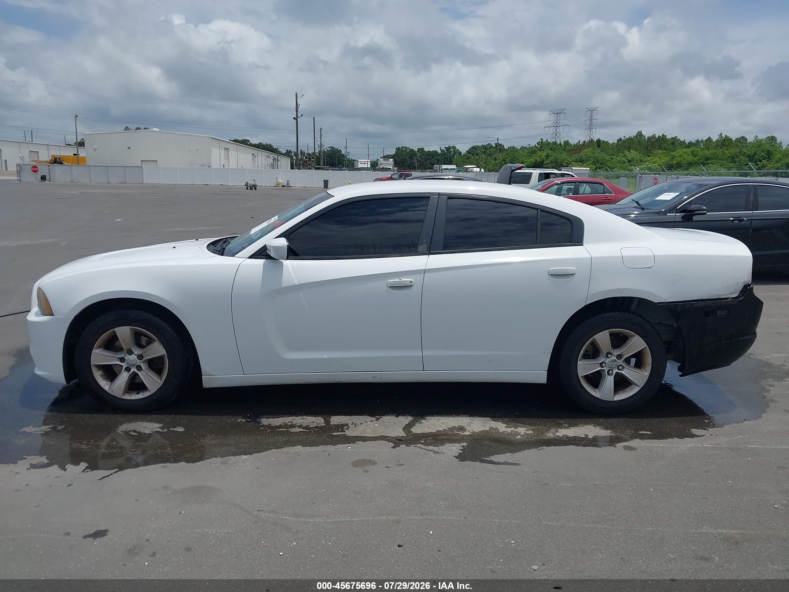 2014 Dodge Charger Se White vin: 2C3CDXBG0EH154719