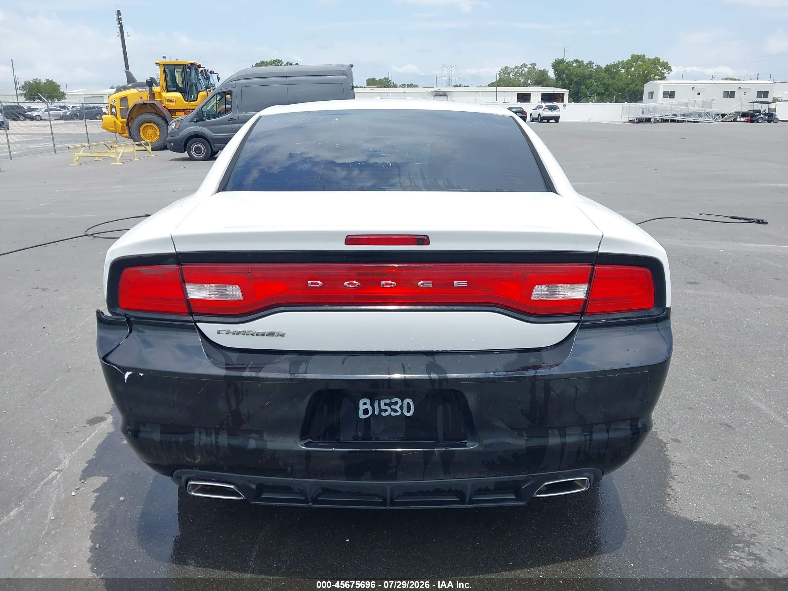 2014 Dodge Charger Se White vin: 2C3CDXBG0EH154719