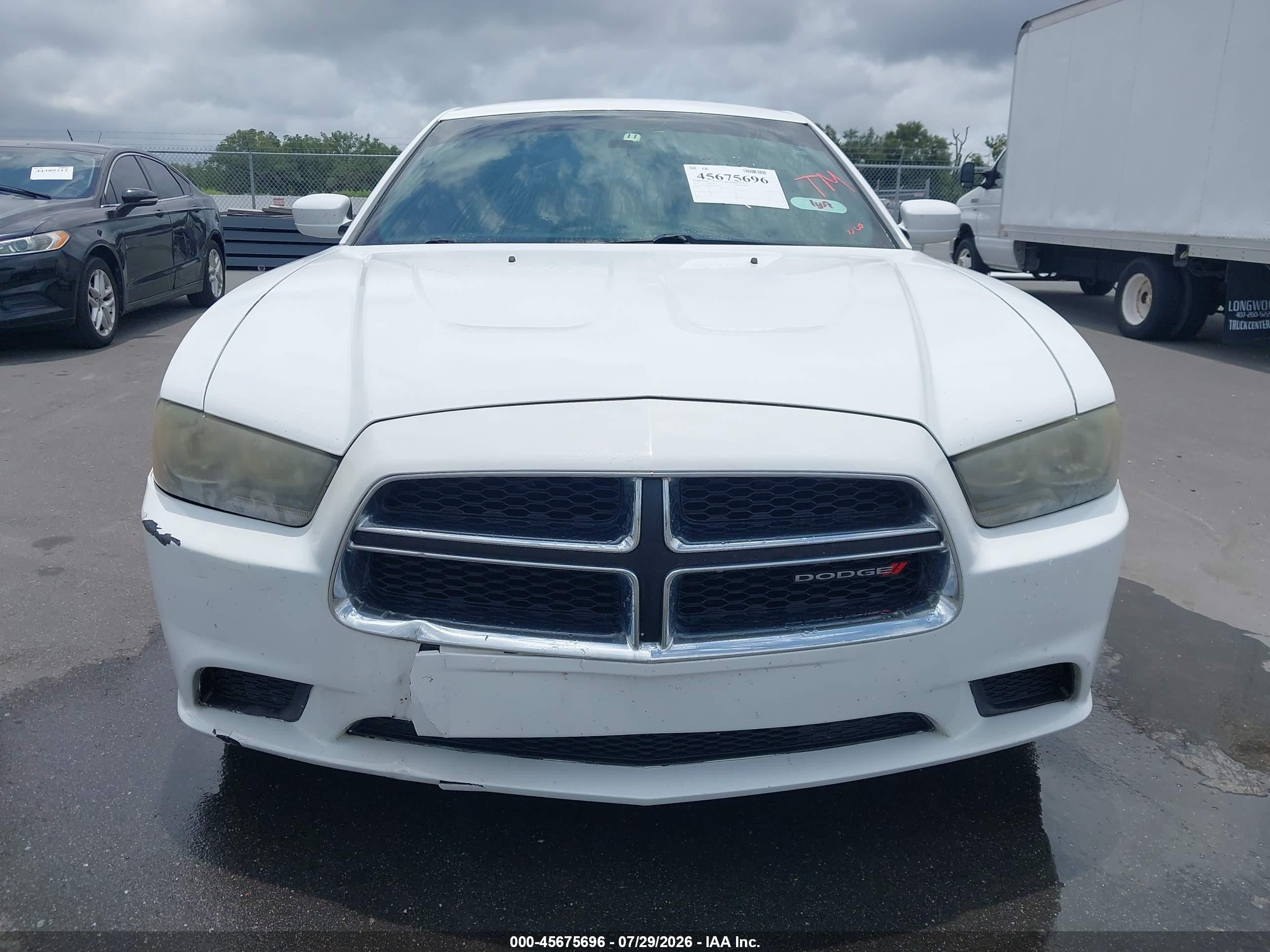 2014 Dodge Charger Se White vin: 2C3CDXBG0EH154719