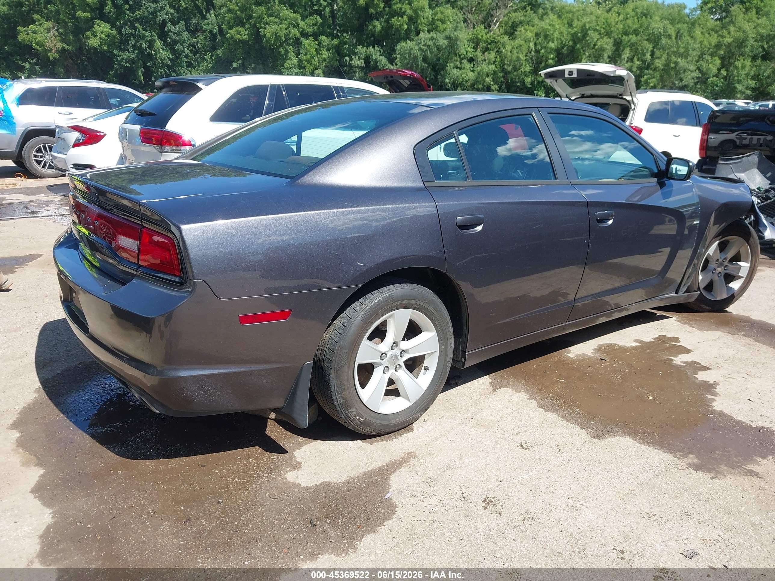 2014 Dodge Charger Se Gray vin: 2C3CDXBG0EH173996