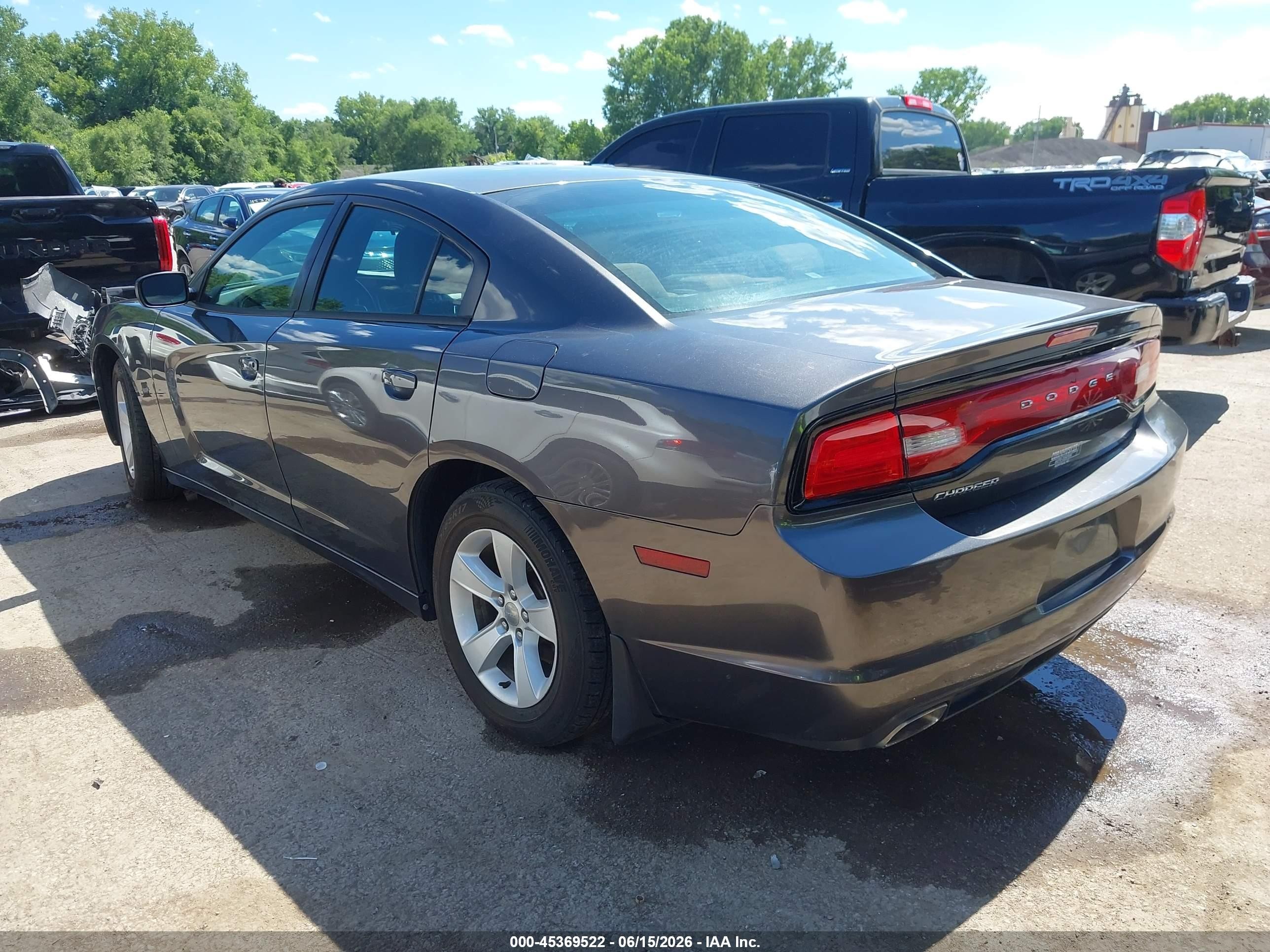 2014 Dodge Charger Se Gray vin: 2C3CDXBG0EH173996