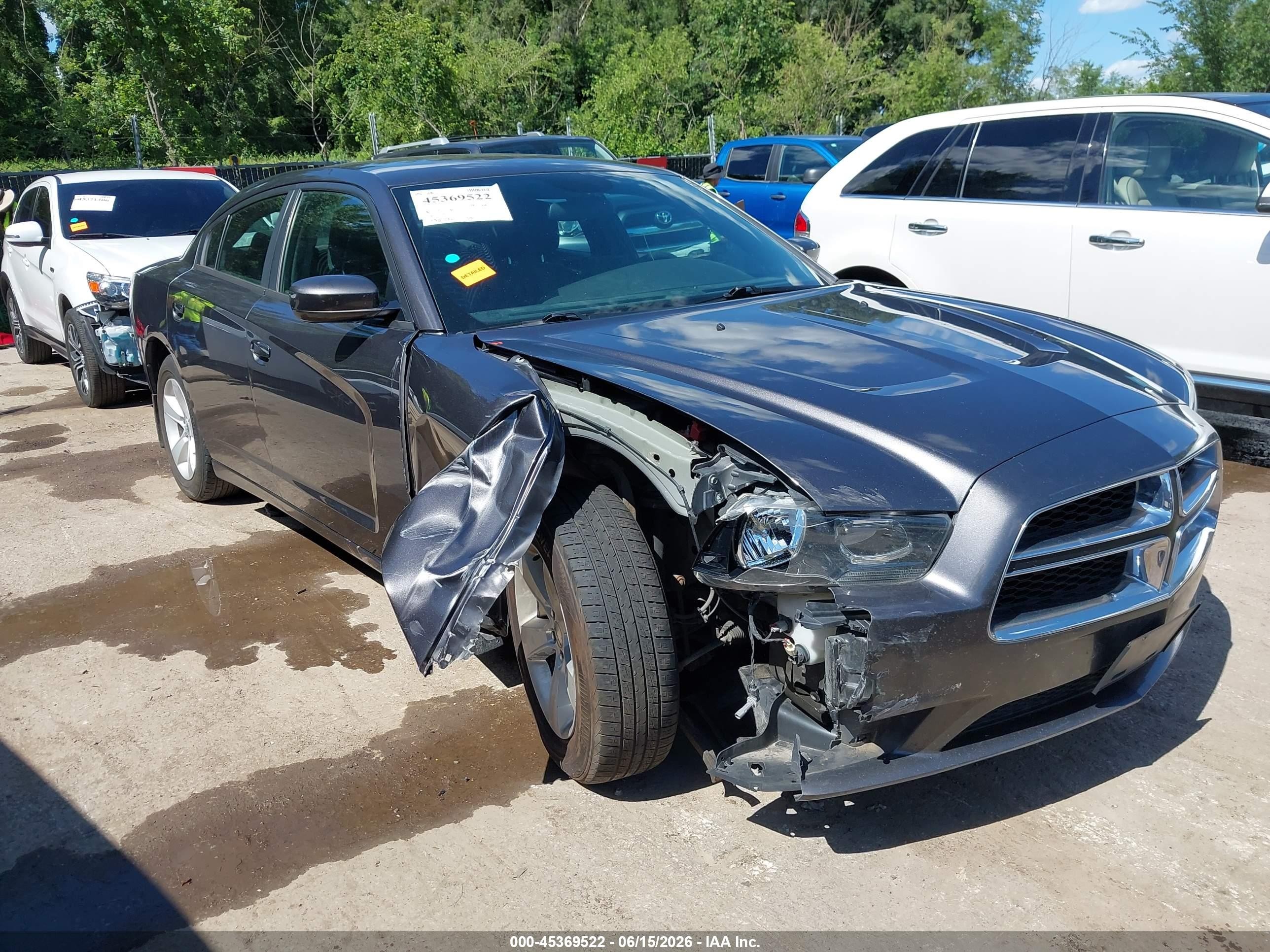 2014 Dodge Charger Se Gray vin: 2C3CDXBG0EH173996