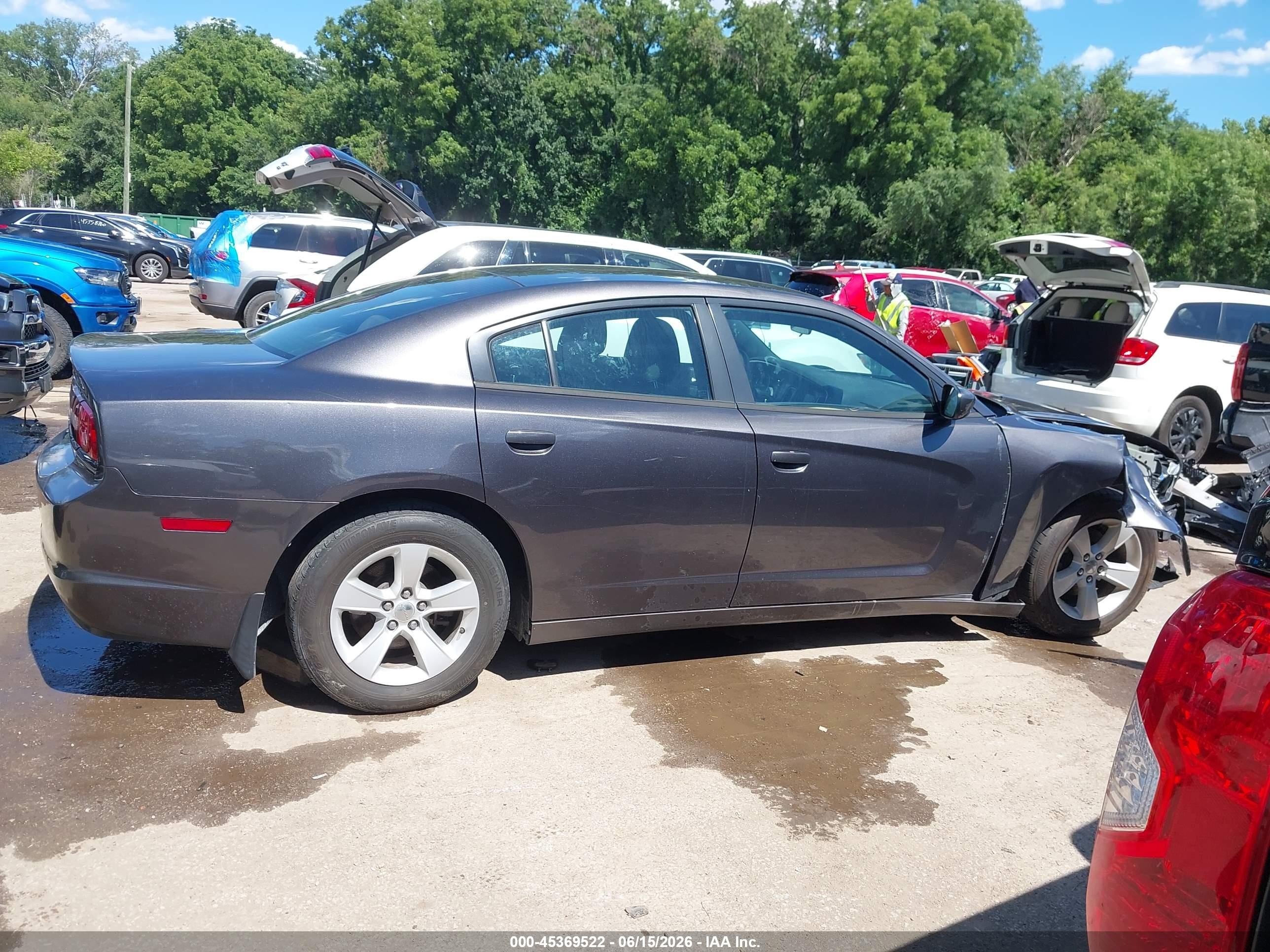 2014 Dodge Charger Se Gray vin: 2C3CDXBG0EH173996