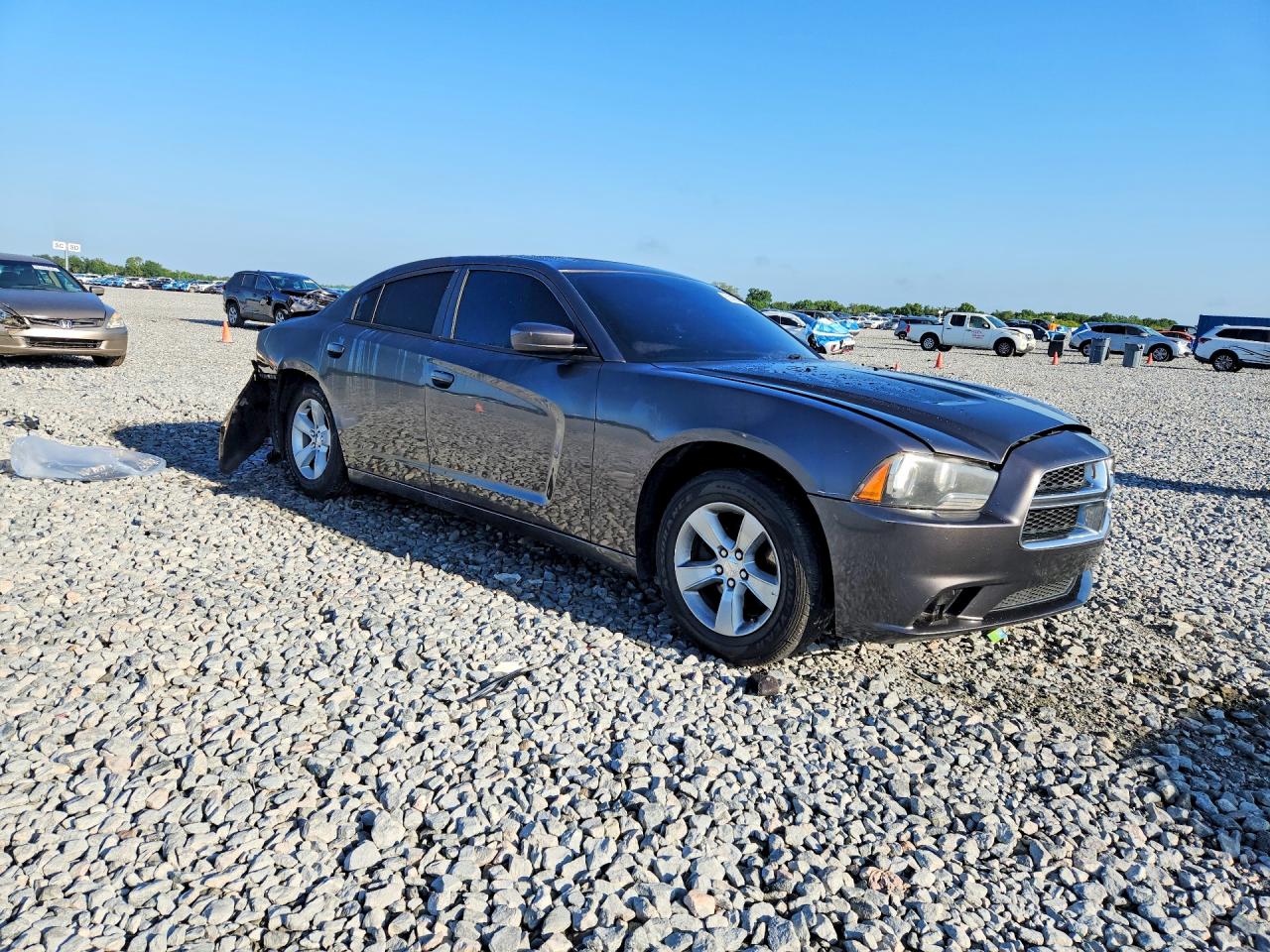2014 Dodge Charger Se Gray vin: 2C3CDXBG0EH174484