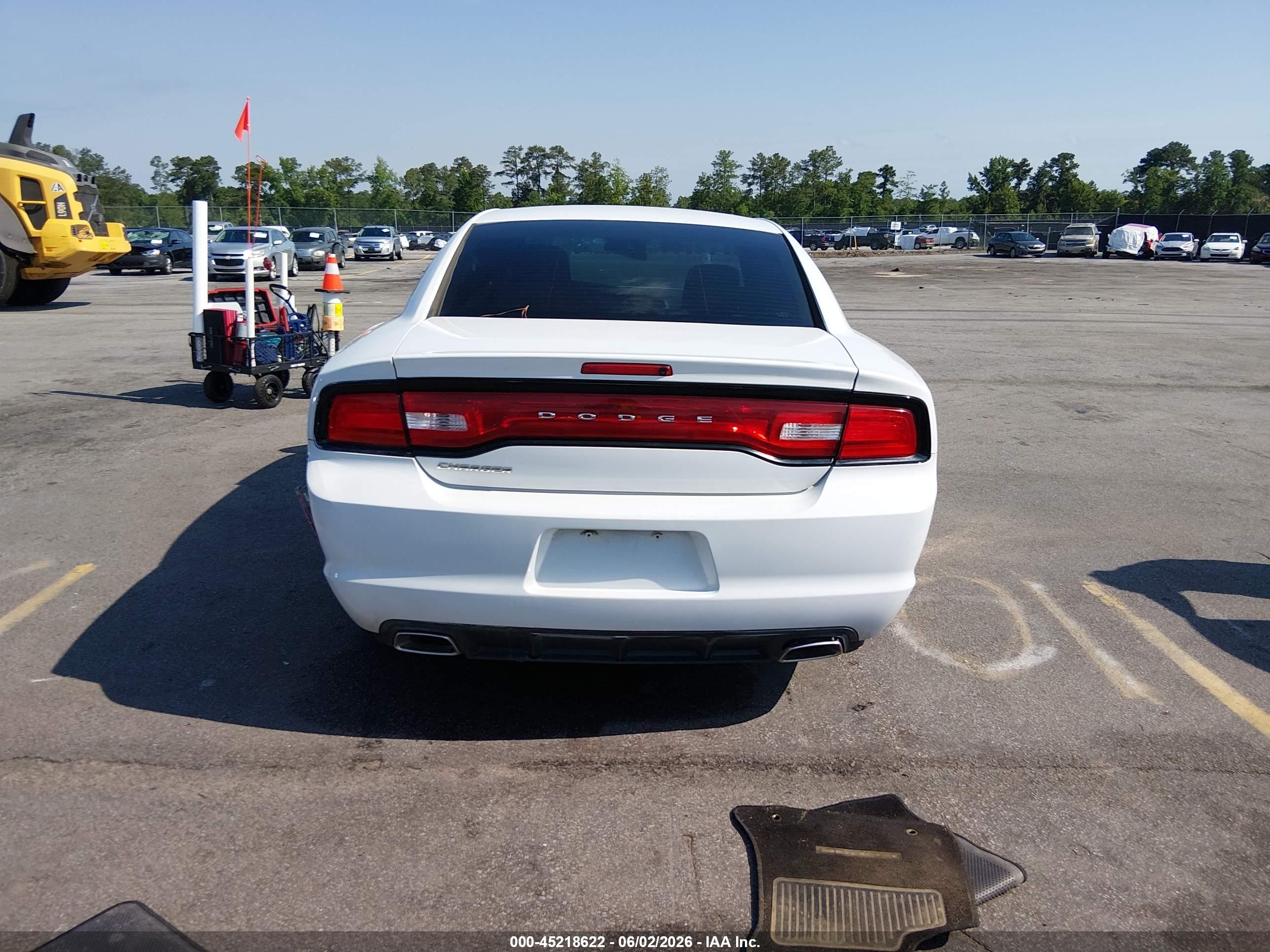 2014 Dodge Charger Se White vin: 2C3CDXBG0EH188126