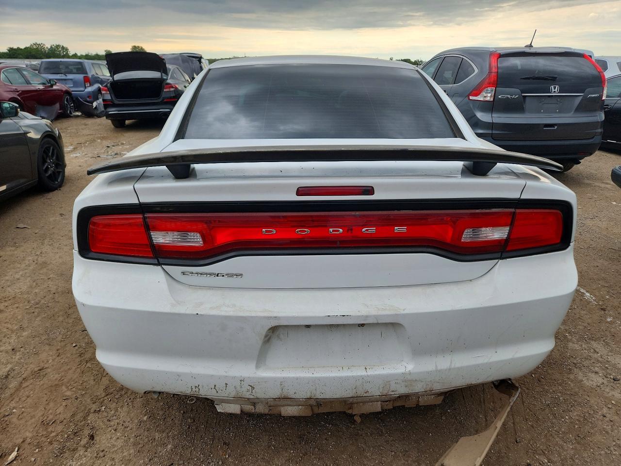 2014 Dodge Charger Se White vin: 2C3CDXBG0EH248017