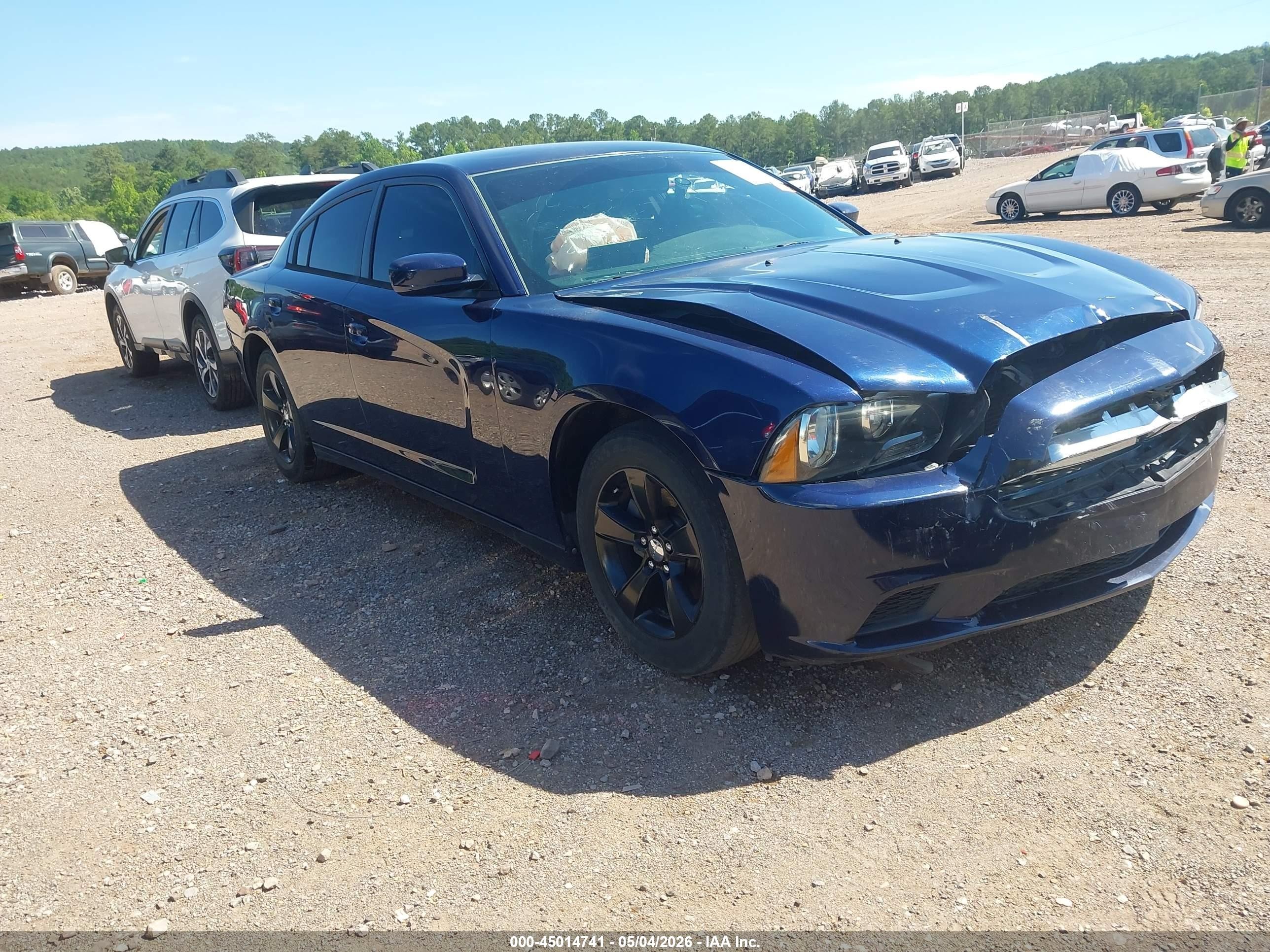 2014 Dodge Charger Se Blue vin: 2C3CDXBG0EH248423