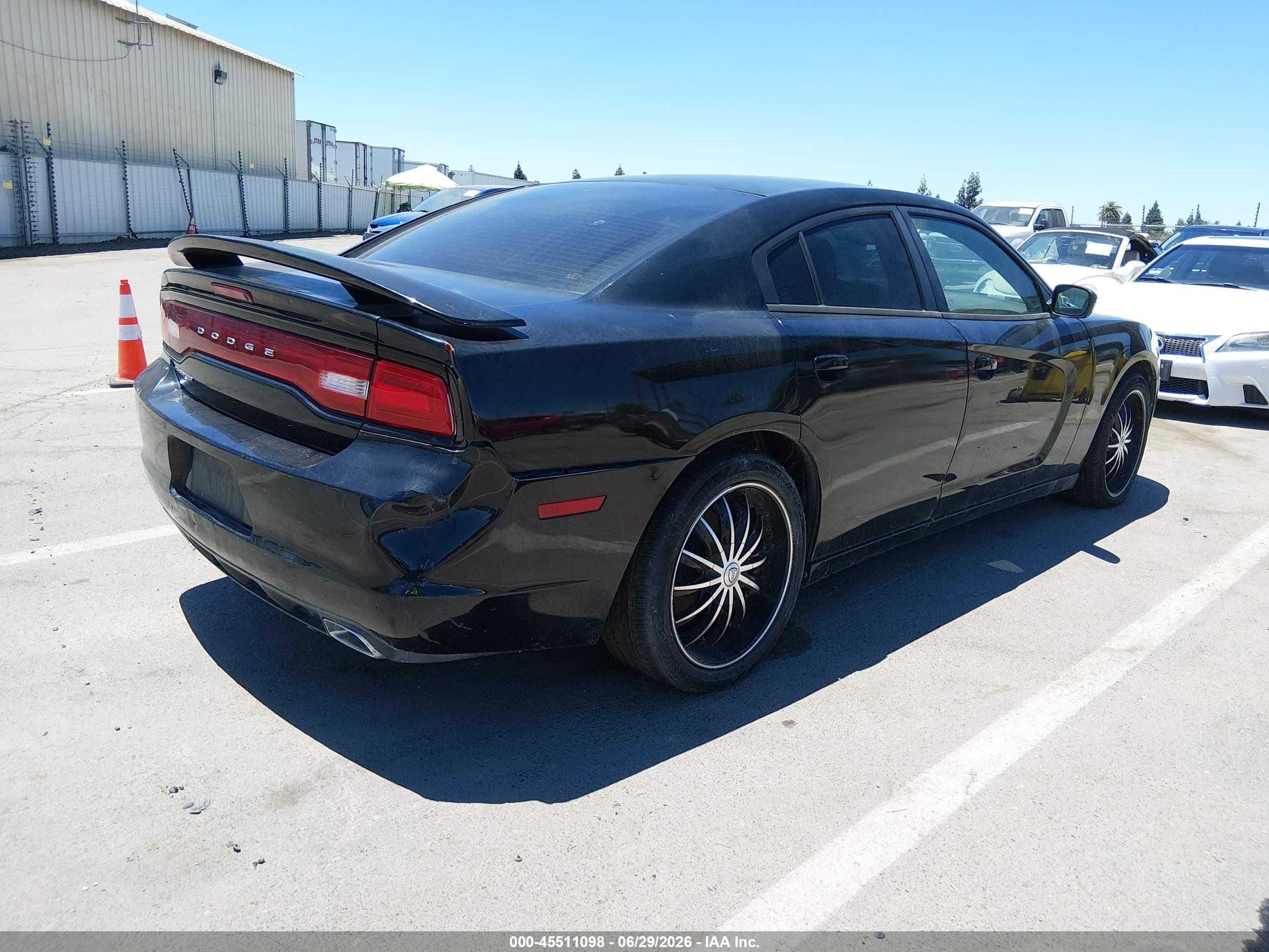 2014 Dodge Charger Se Black vin: 2C3CDXBG0EH326442